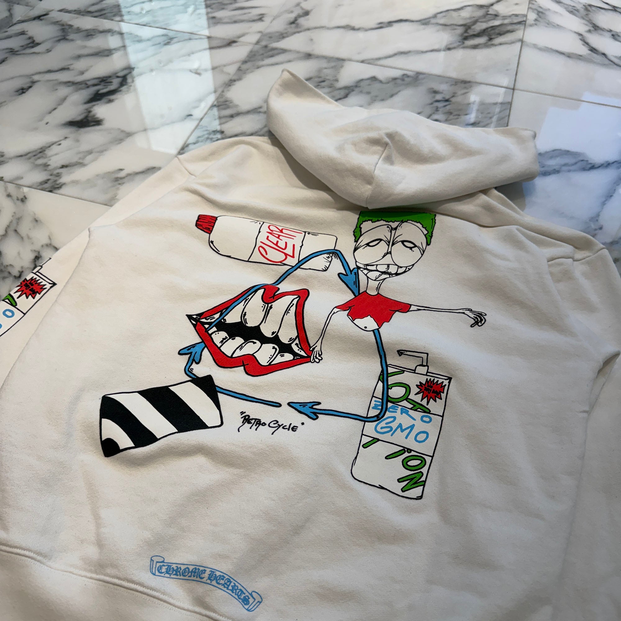 CHROME HEARTS × MATTY BOY RETRO CYCLE Pullover Hoodie Size S クロムハーツ × マッティボーイ レトロサイクル プルオーバーフーディ サイズS