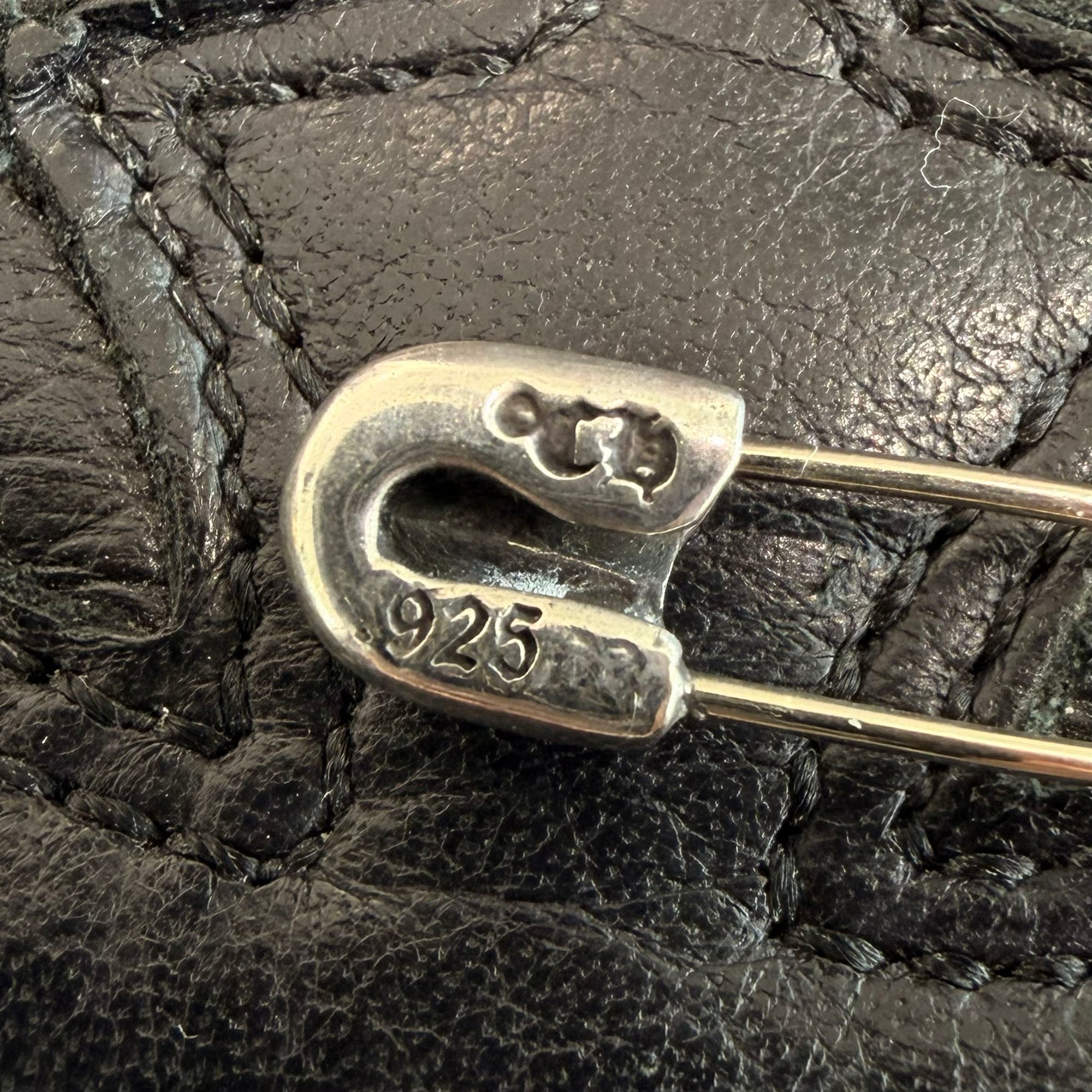 CHROME HEARTS Safety Pin 1 Diamond Pendant Charm クロムハーツ セーフティ ピン 1ダイヤモンド ペンダントチャーム