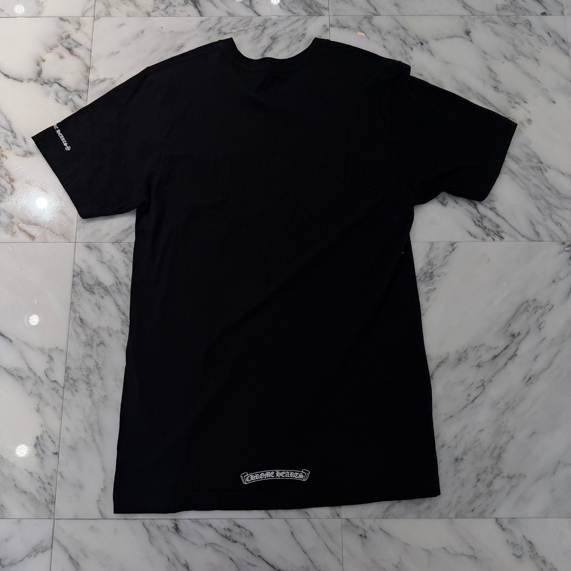 CHROME HEARTS Neck Logo Horseshoe Tee Size M クロムハーツ ネックロゴ ホースシュー Tシャツ サイズM