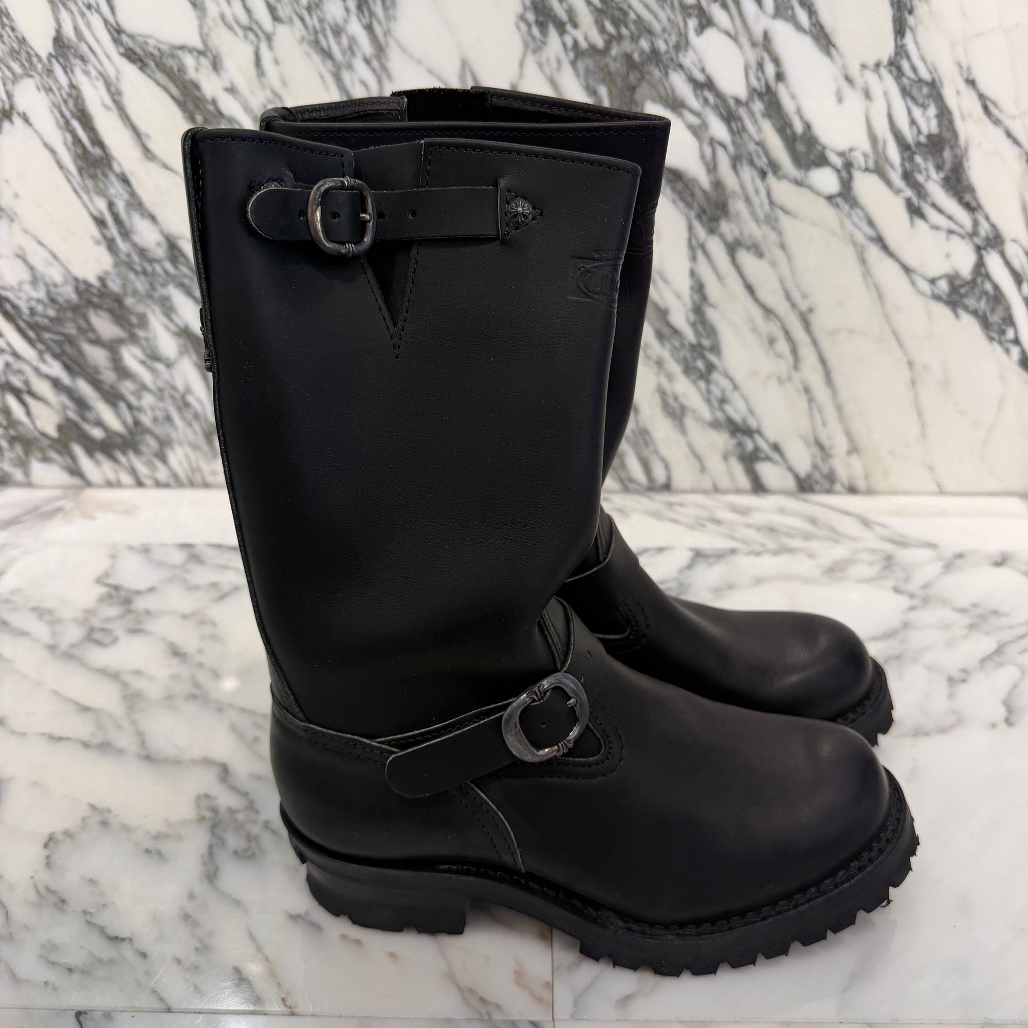 CHROME HEARTS × WESCO Custom BOSS Gunslinger Leather Engineer Boots Size 8E(約26.0cm) クロムハーツ × ウエスコ カスタム ボス ガンスリンガー レザーエンジニアブーツ サイズ8E(約26.0cm)