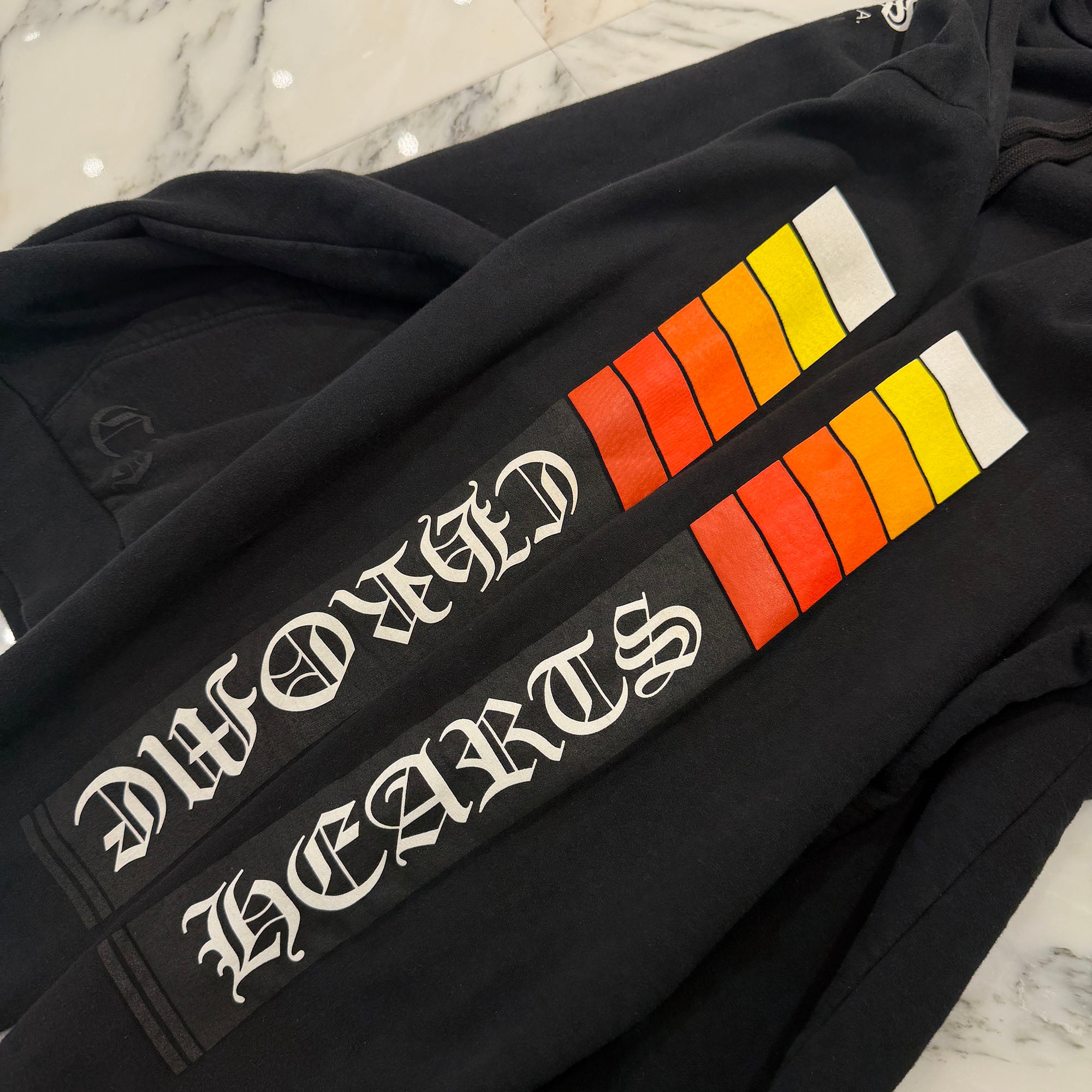 CHROME HEARTS Neon Bar Logo Pullover Hoodie Size L クロムハーツ ネオンバーロゴ プルオーバーフーディー サイズL