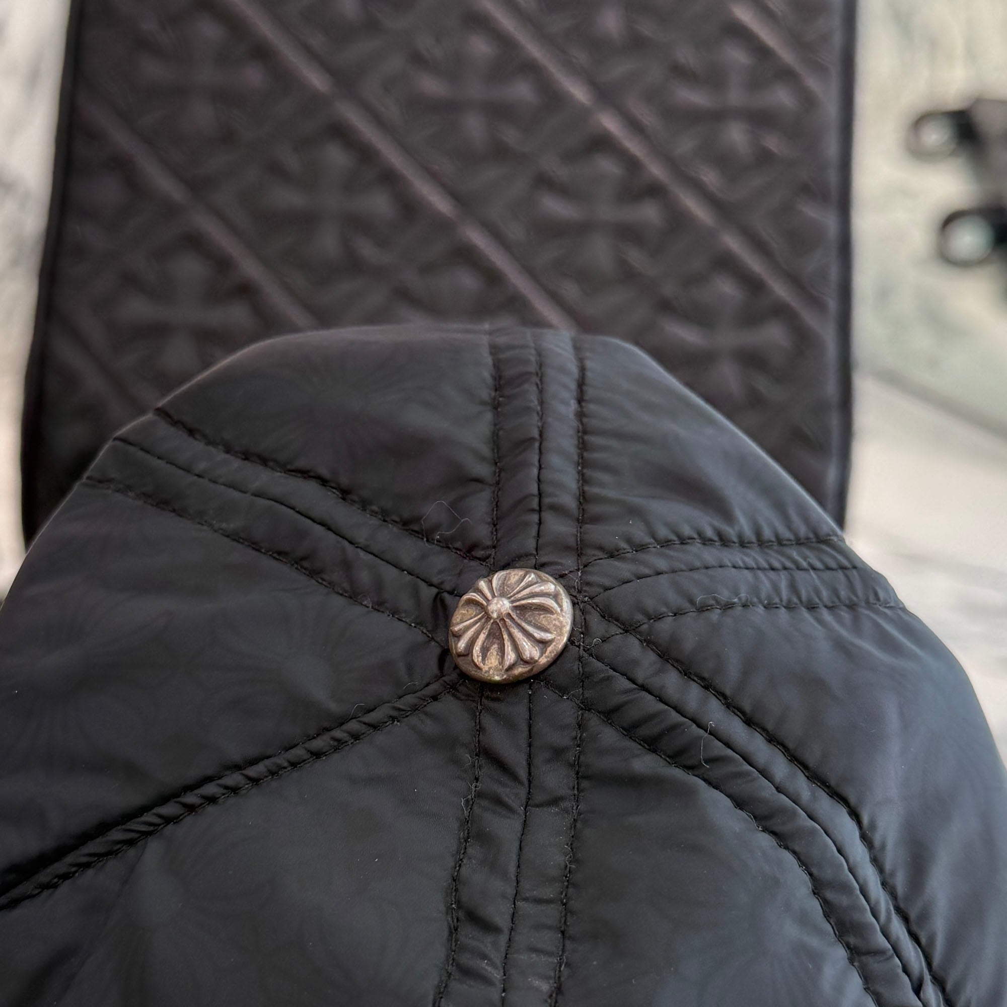 CHROME HEARTS CH Plus Vine Dagger Embroidery Nylon Cap Size ONE SIZE(53-60) クロムハーツ CHプラス総柄 ヴァインダガー刺繍 ナイロンキャップ サイズONE SIZE(53-60)