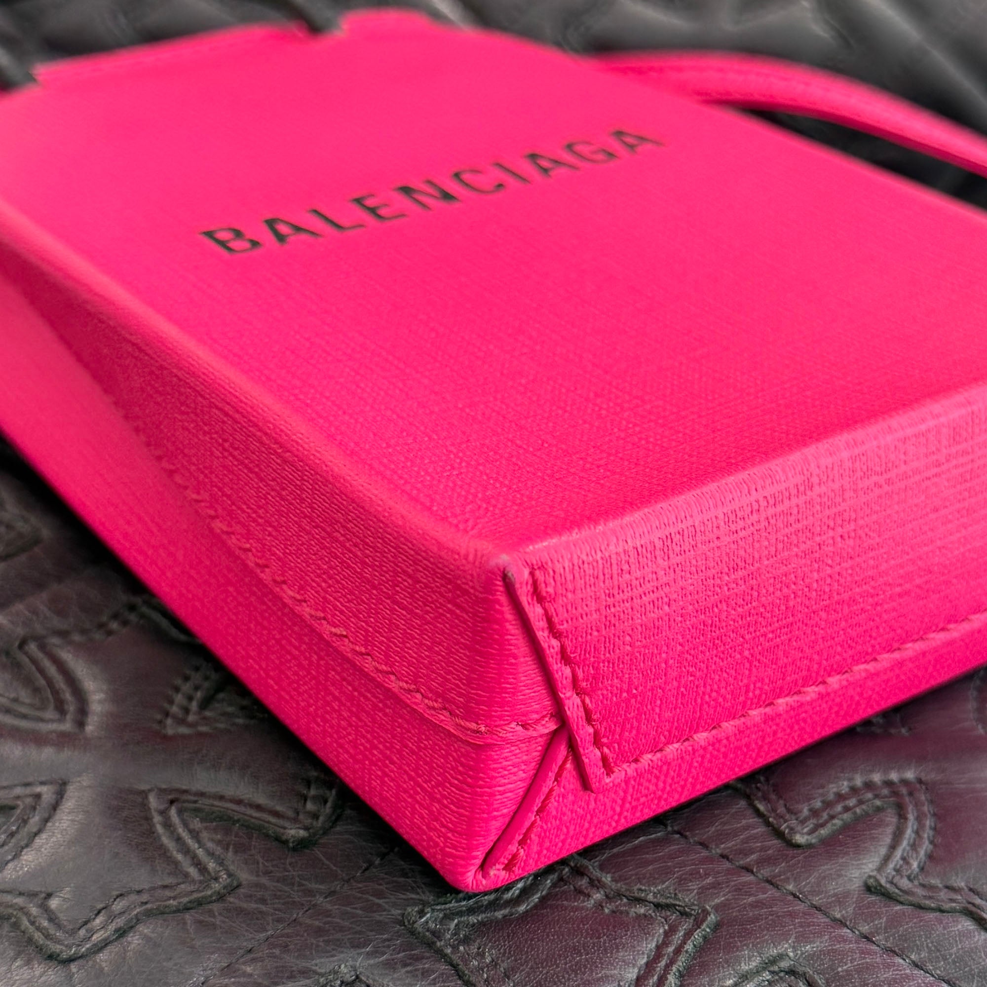 BALENCIAGA 2019AW Shopping Phone Holder Shoulder Bag 593826 バレンシアガ ショッピング フォン ホルダー ショルダー バッグ