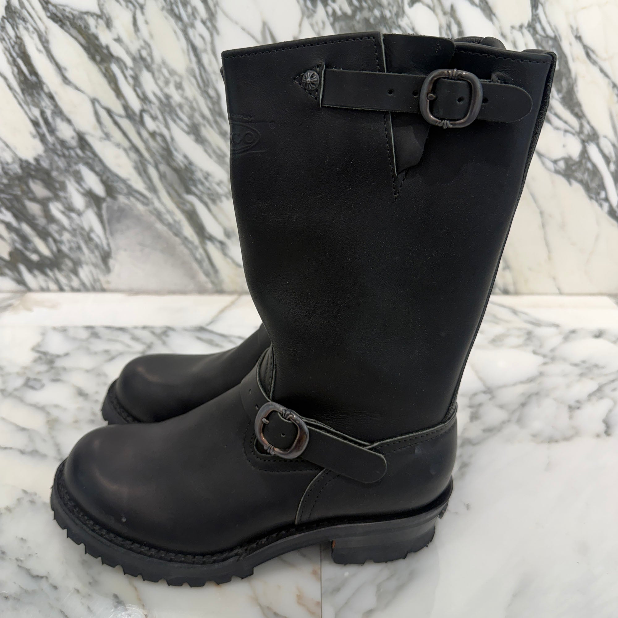 CHROME HEARTS × WESCO Custom BOSS Gunslinger Leather Engineer Boots Size 8E(約26.0cm) クロムハーツ × ウエスコ カスタム ボス ガンスリンガー レザーエンジニアブーツ サイズ8E(約26.0cm)