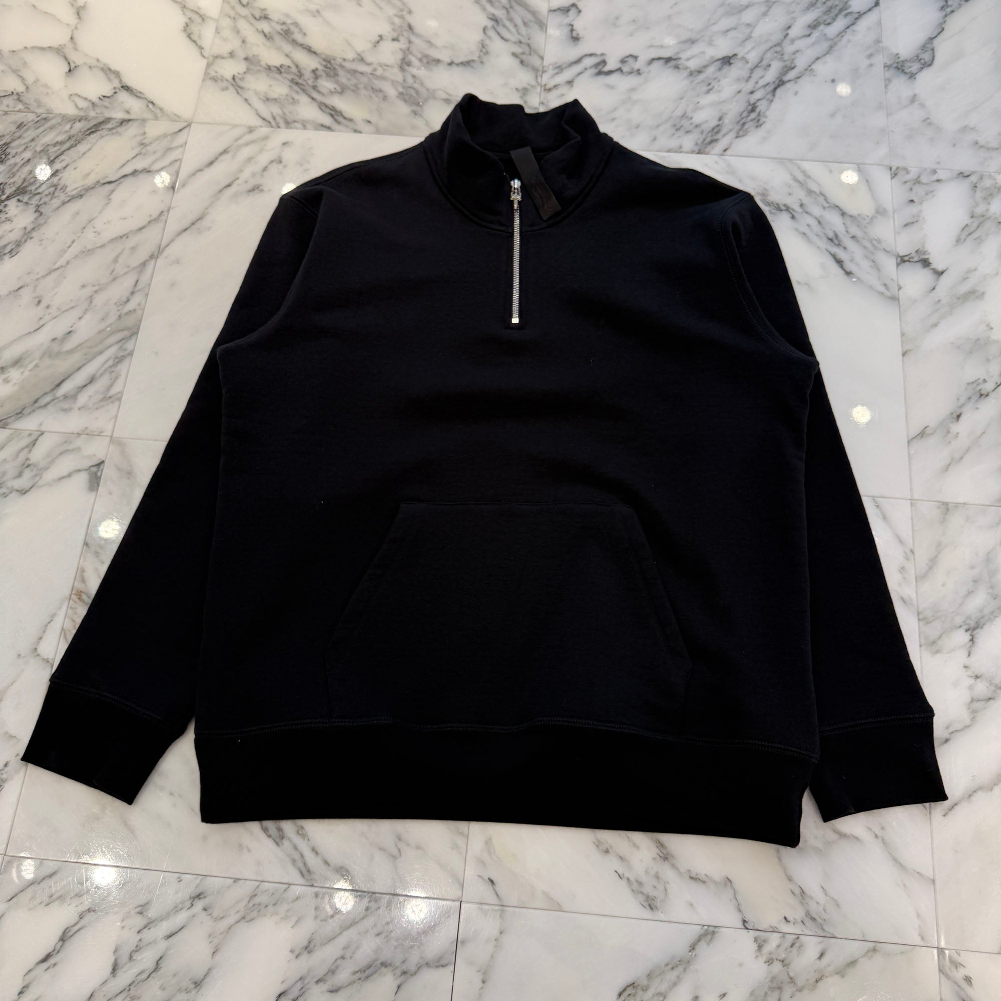 CHROME HEARTS Y NOT King Taco 3 Cemetery Cross Embroidery Half Zip Sweat Shirt Size L クロムハーツ ワイノット キングタコ 3セメタリークロス刺繍 ハーフジップ スウェットシャツ サイズL