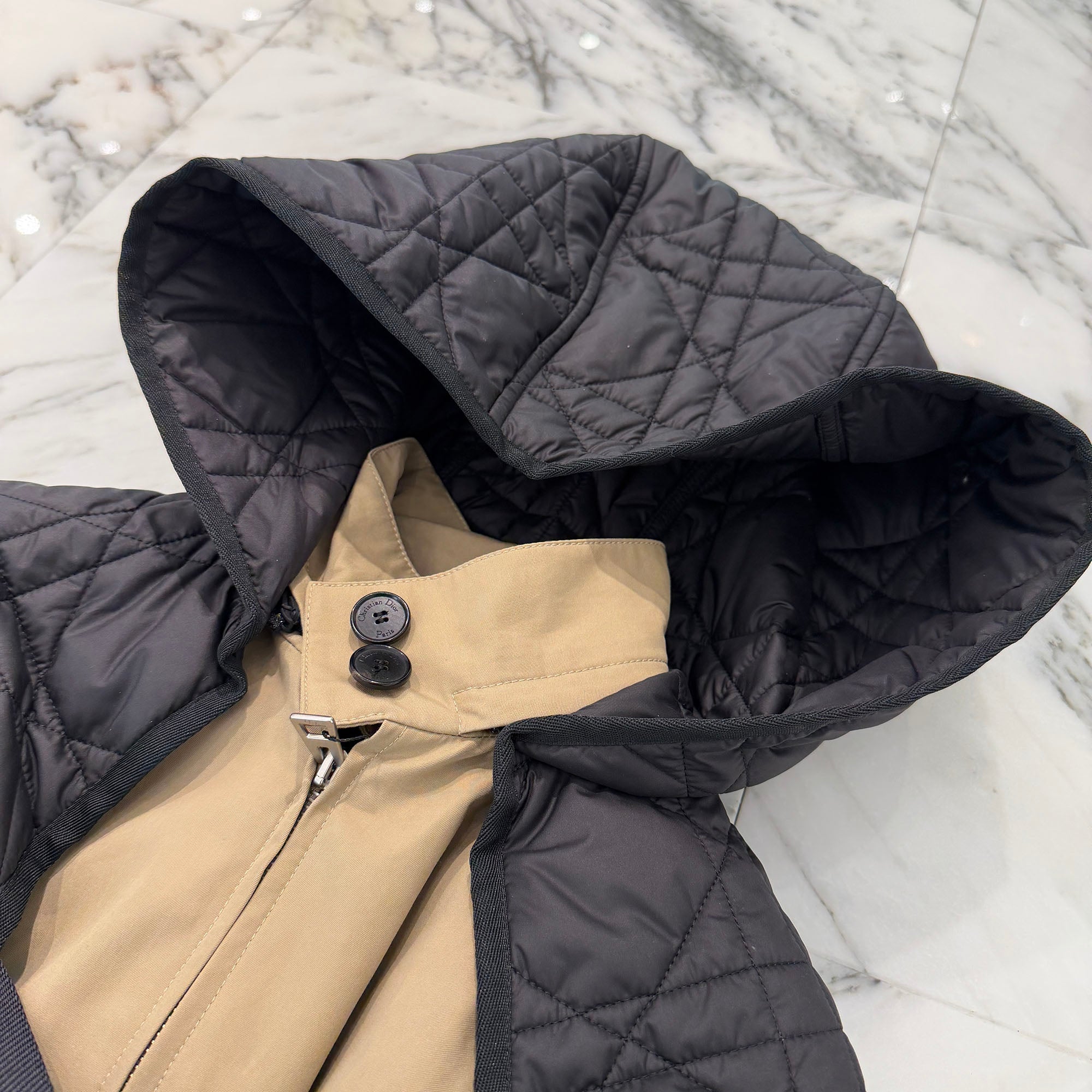 DIOR Bee Embroidery 2-in-1 Short Peacoat 341C36A3332 Size 38 ディオール ビー刺繍 2-in-1 ショートピーコート サイズ38