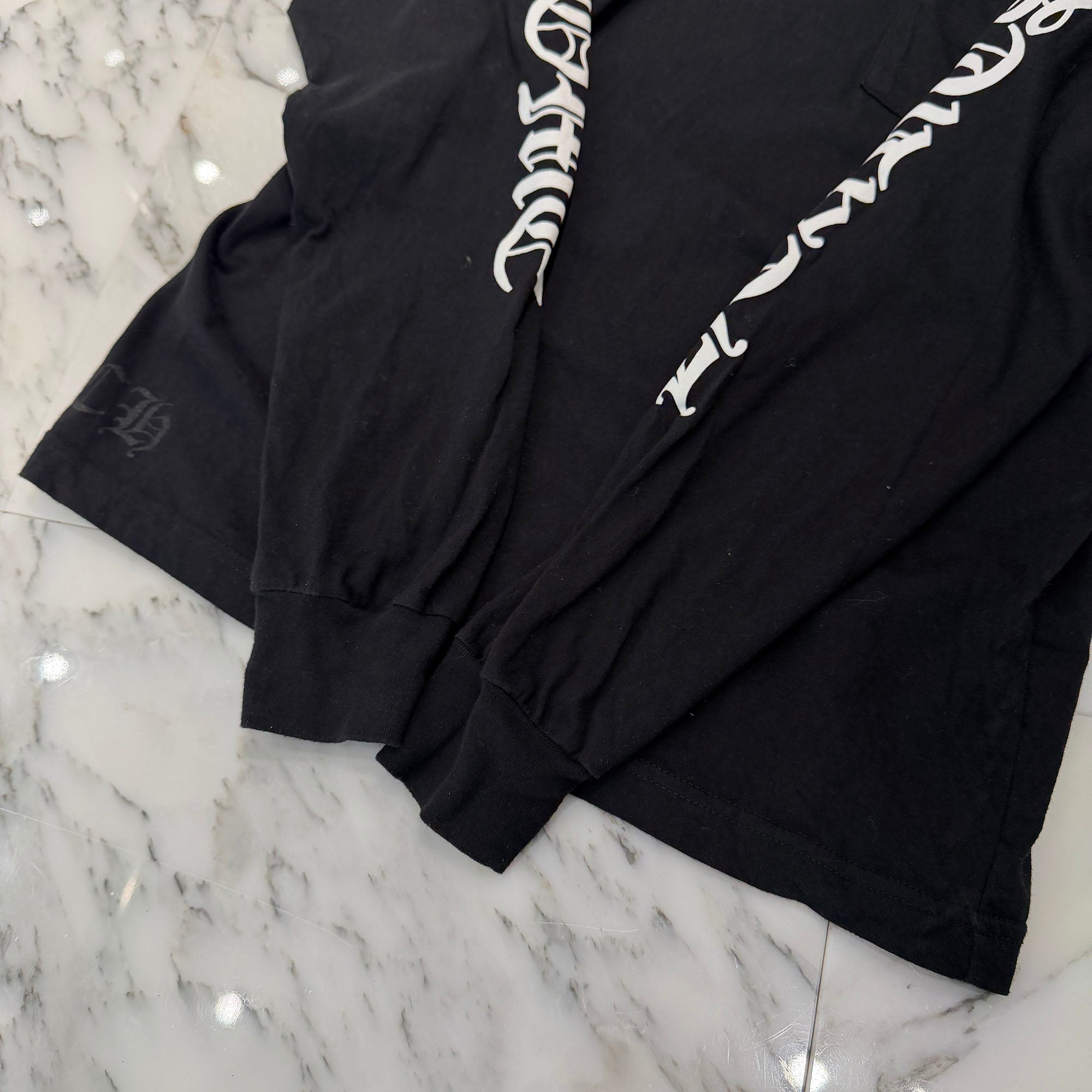 CHROME HEARTS Neck Logo Long Sleeve Tee Size M クロムハーツ ネックロゴ ロングスリーブ Tシャツ サイズM