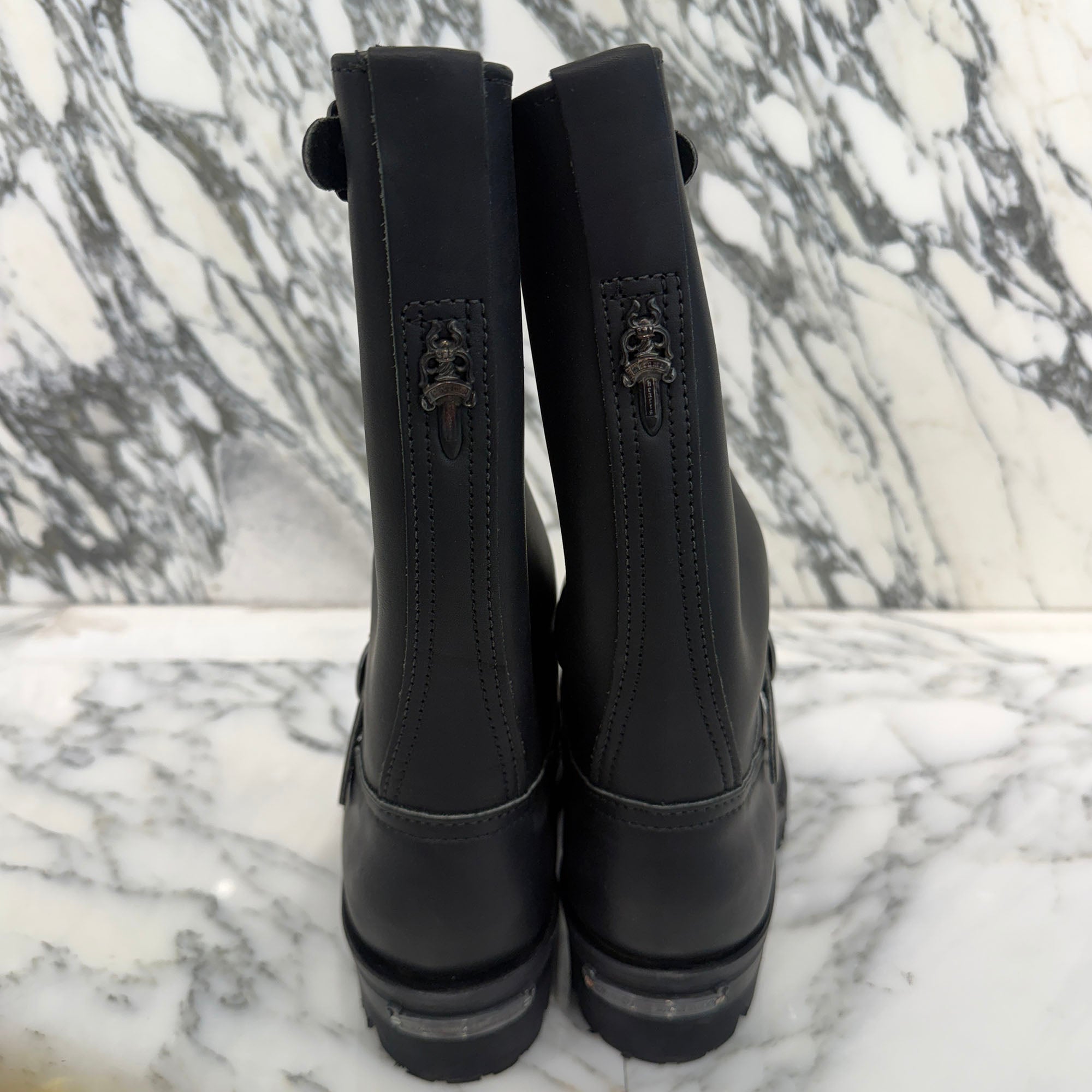 CHROME HEARTS × WESCO Custom BOSS Gunslinger Leather Engineer Boots Size 8E(約26.0cm) クロムハーツ × ウエスコ カスタム ボス ガンスリンガー レザーエンジニアブーツ サイズ8E(約26.0cm)