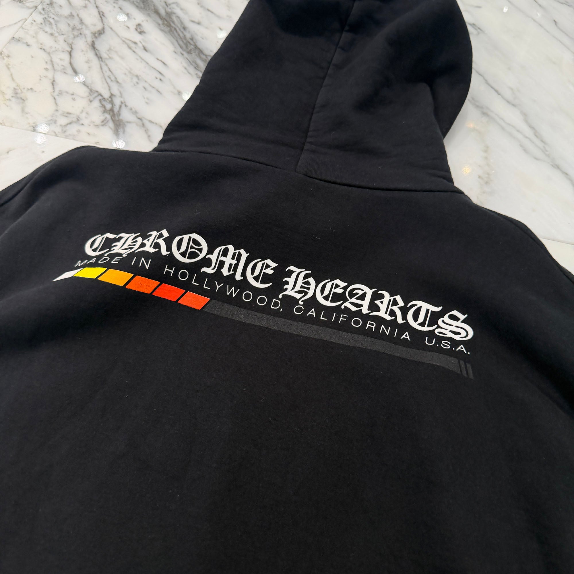 CHROME HEARTS Neon Bar Logo Pullover Hoodie Size L クロムハーツ ネオンバーロゴ プルオーバーフーディー サイズL