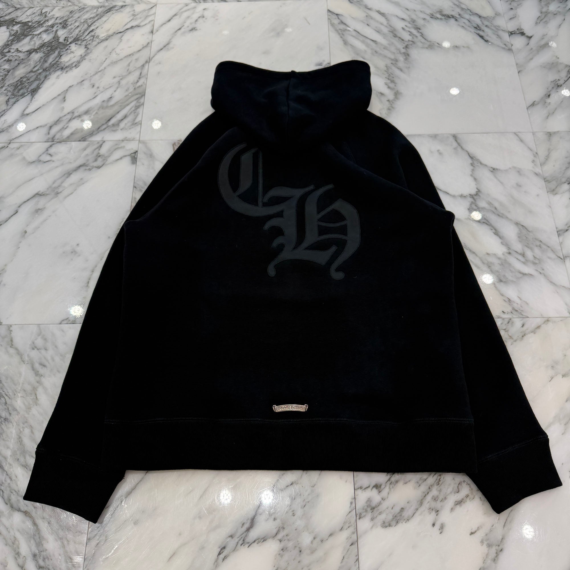 CHROME HEARTS 2025SS Y NOT Cemetery Cross Applique Embroidery Pullover Hoodie Size L クロムハーツ ワイノット セメタリークロス アップリケ刺繡 プルオーバーフーディ サイズL