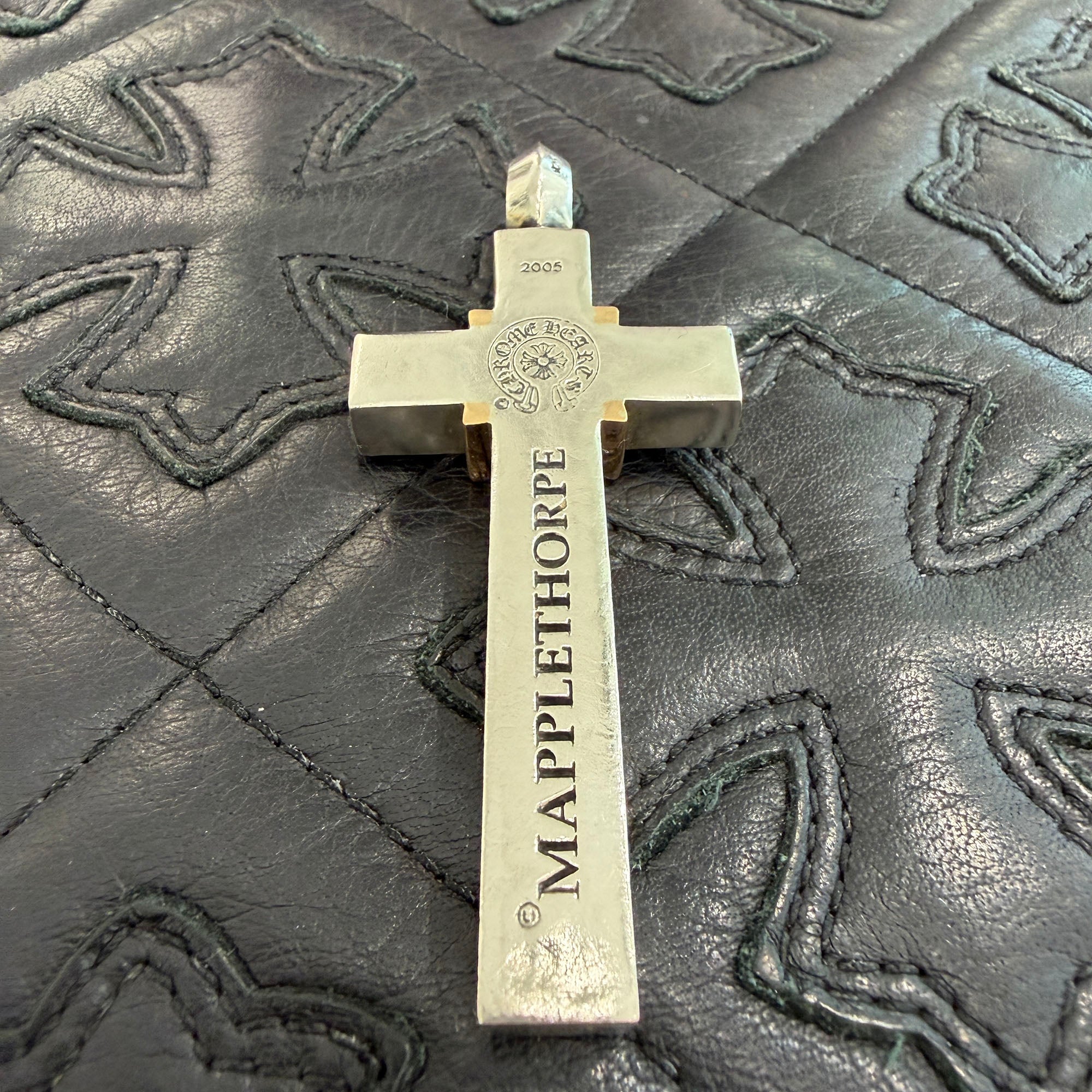CHROME HEARTS MAPPLE THORPE Large Cross Pendant Top クロムハーツ メープルソープ ラージ クロス ペンダントトップ