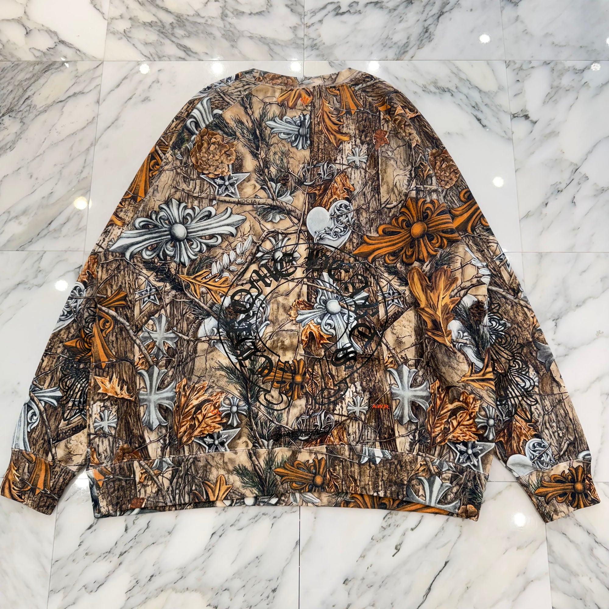 CHROME HEARTS × NIKE × Drake NOCTA 2026SS Camo Neck Logo Crewneck Sweatshirt Size XXL クロムハーツ×ナイキ×ドレイク ノクタ カモネックロゴクルーネックスウェットシャツ サイズXXL