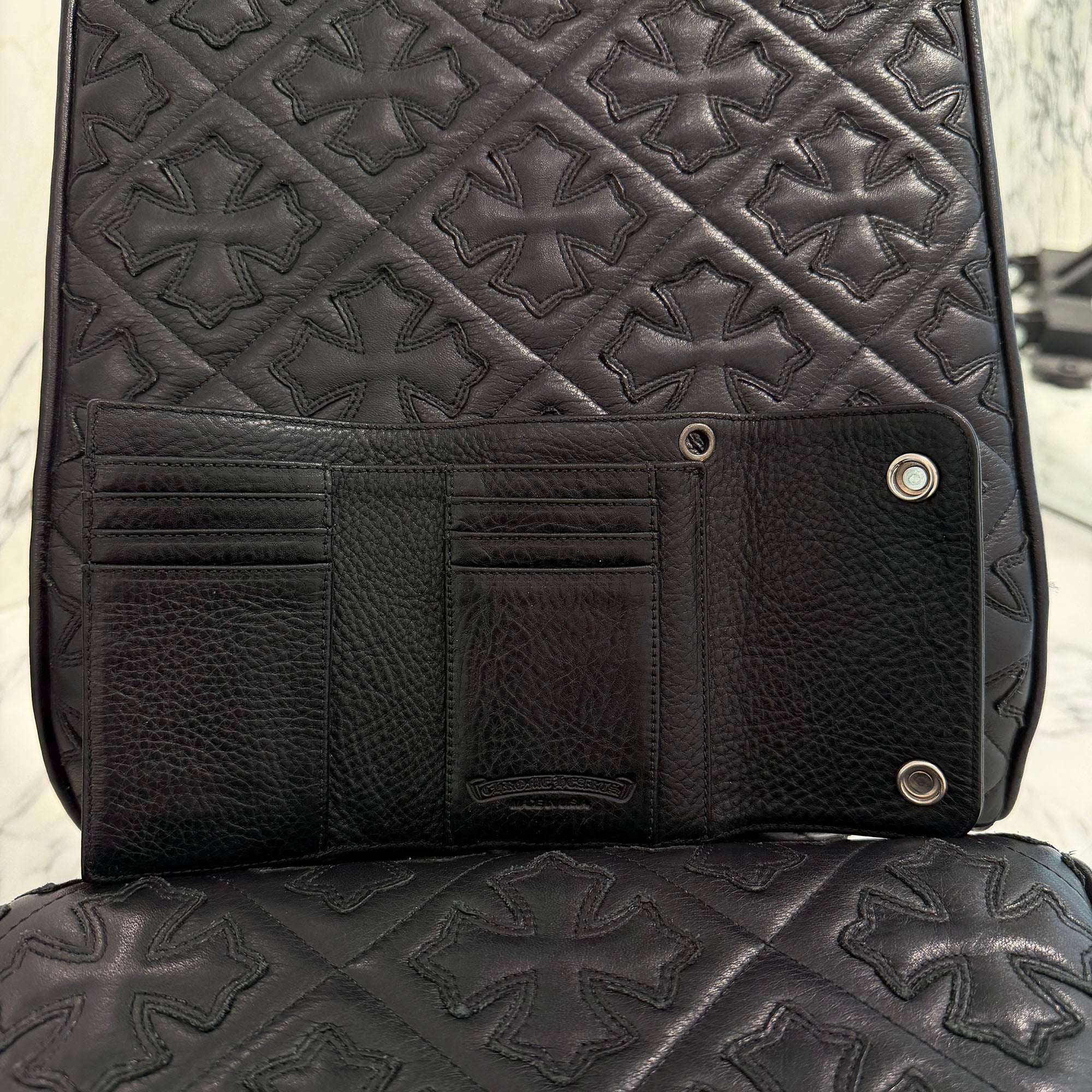 CHROME HEARTS Wave Mini Cross Ball Wallet クロムハーツ ウェーブ ミニ クロスボール ウォレット