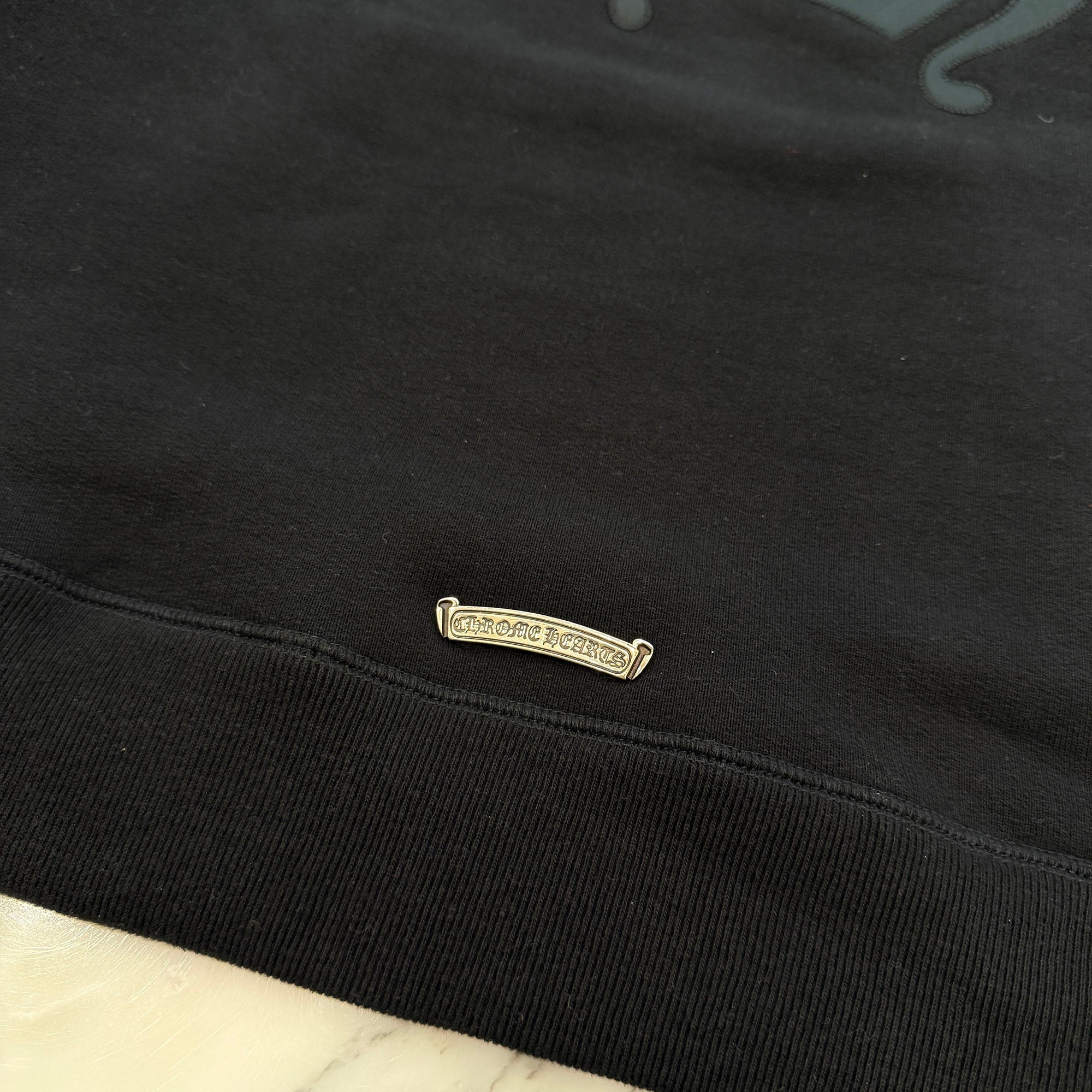 CHROME HEARTS 2025SS Y NOT Cemetery Cross Applique Embroidery Pullover Hoodie Size L クロムハーツ ワイノット セメタリークロス アップリケ刺繡 プルオーバーフーディ サイズL