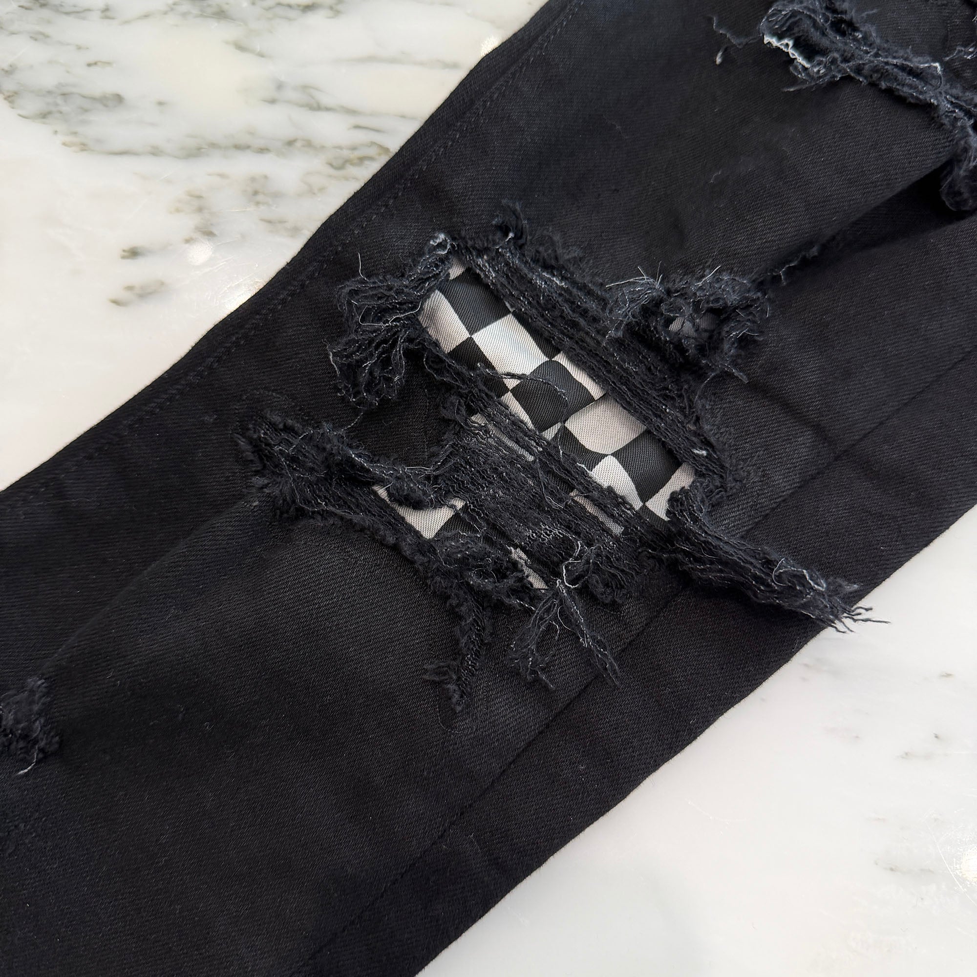 AMIRI MX-1 Bandana Patch Distressed Skinny Jeans Size 32 アミリ MX