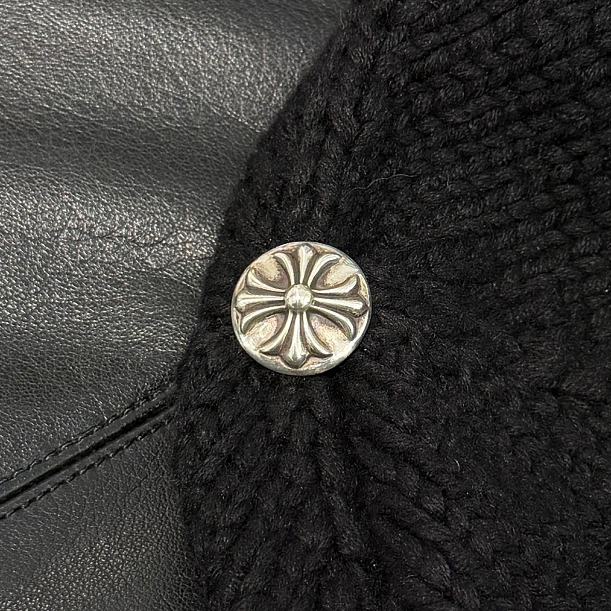 CHROME HEARTS Cashmere Leather 1 Cross Patch Beanie Size ONE SIZE（53-60）クロムハーツ カシミヤ レザー 1クロスパッチ ビーニー サイズONE SIZE（53-60）