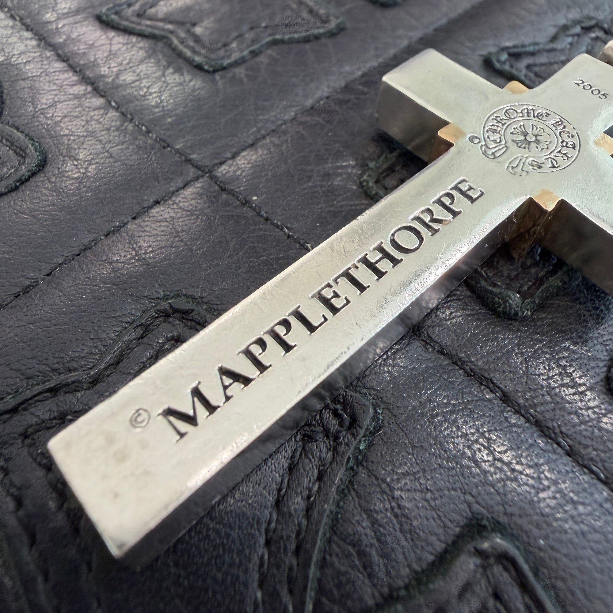 CHROME HEARTS MAPPLE THORPE Large Cross Pendant Top クロムハーツ メープルソープ ラージ クロス ペンダントトップ