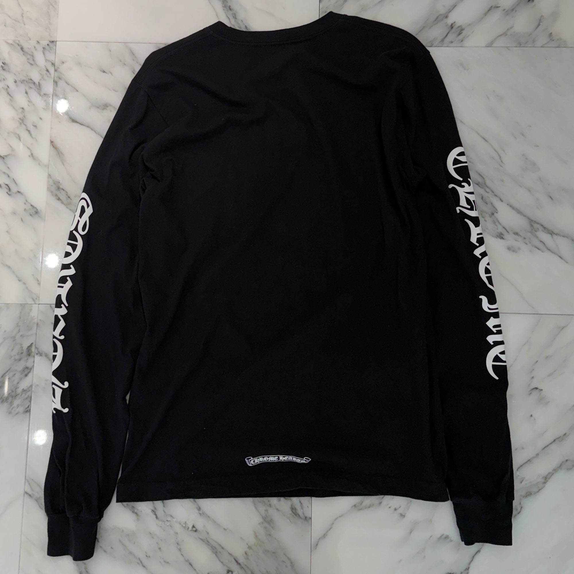 CHROME HEARTS Neck Logo Long Sleeve Tee Size M クロムハーツ ネックロゴ ロングスリーブ Tシャツ サイズM