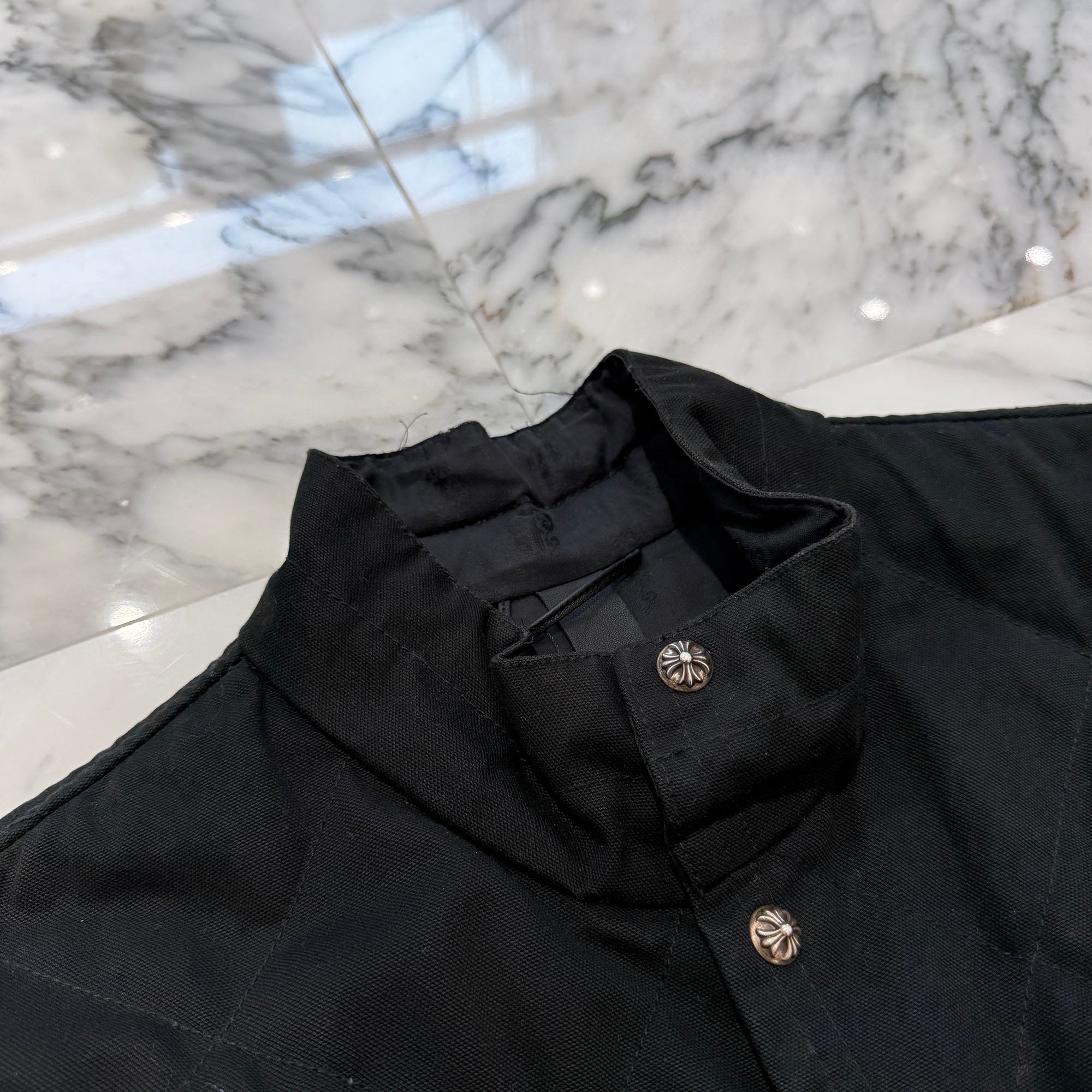 CHROME HEARTS Y NOT TEENAGE KICKS Quilting Denim Vest Size XL クロムハーツ ワイノット ティーンエイジ・キック キルティング デニム ベスト サイズXL