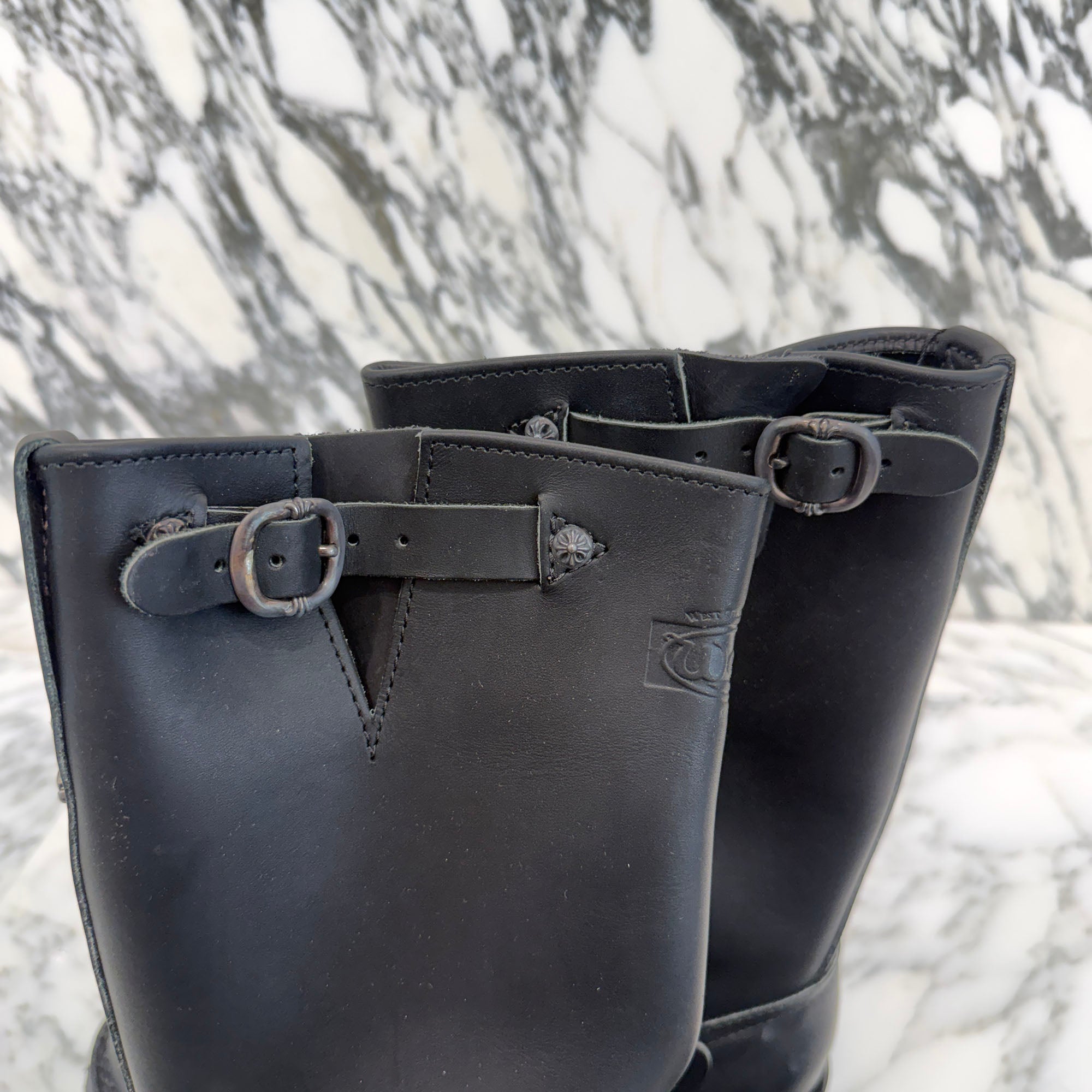 CHROME HEARTS × WESCO Custom BOSS Gunslinger Leather Engineer Boots Size 8E(約26.0cm) クロムハーツ × ウエスコ カスタム ボス ガンスリンガー レザーエンジニアブーツ サイズ8E(約26.0cm)