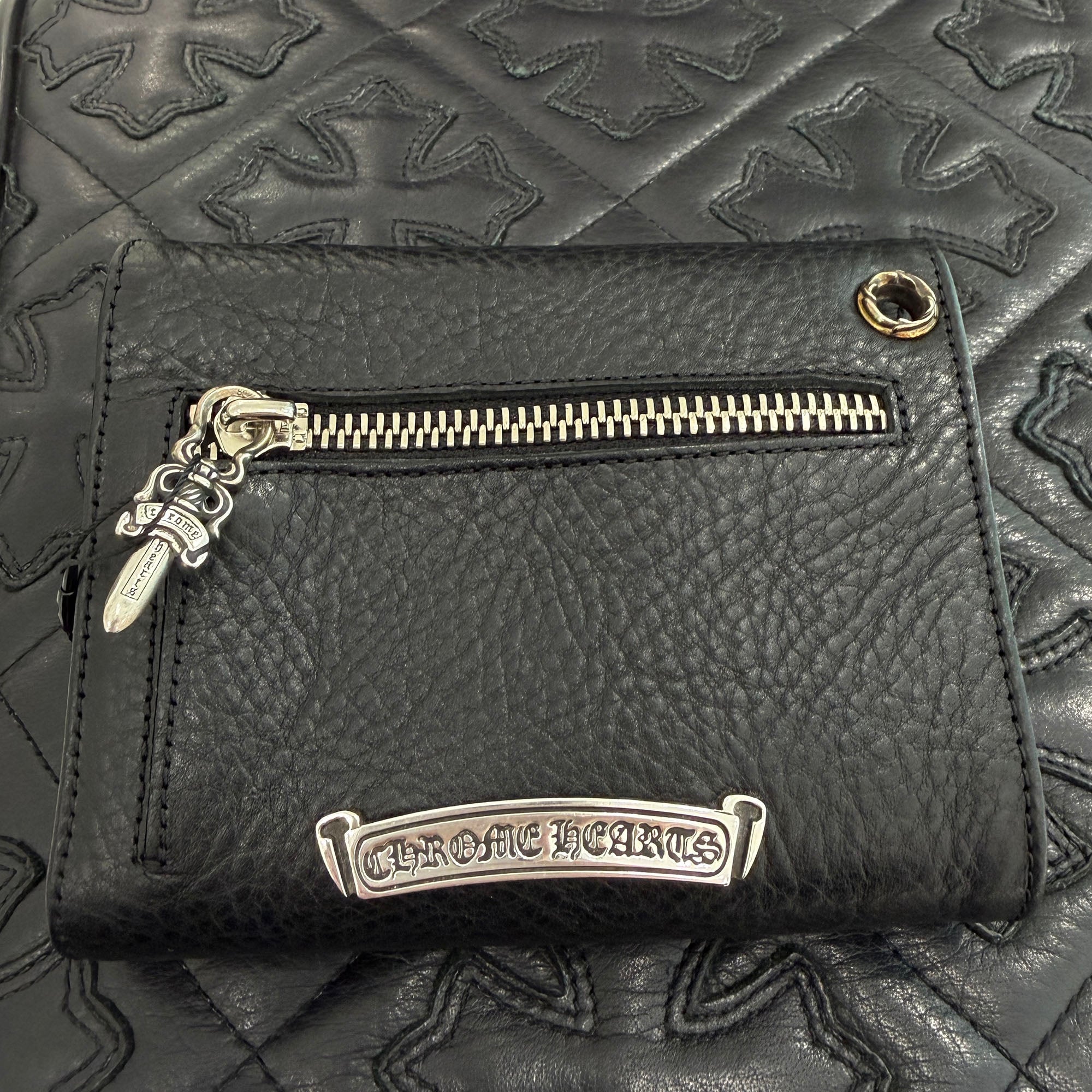 CHROME HEARTS Wave Mini Cross Ball Wallet クロムハーツ ウェーブ ミニ クロスボール ウォレット
