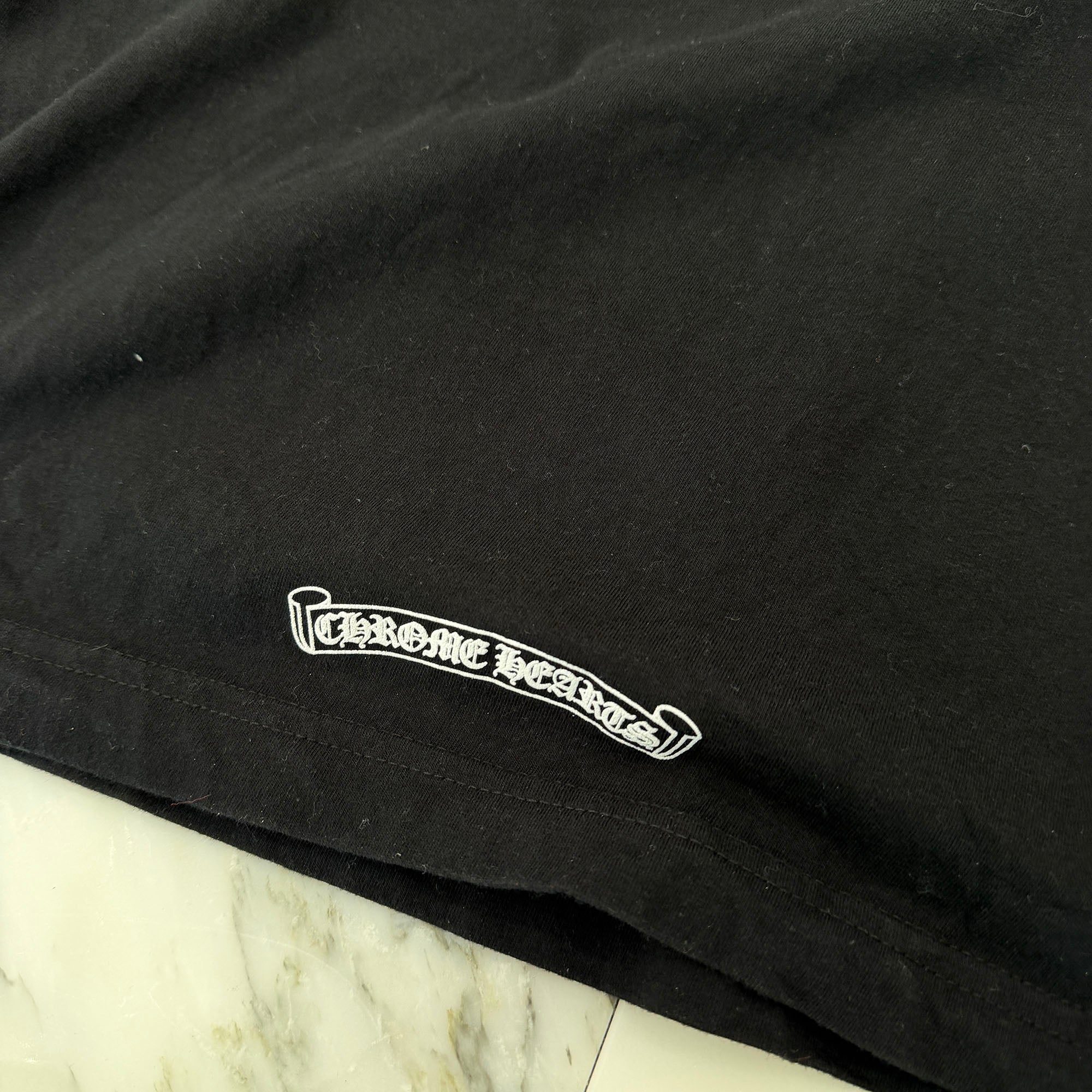 CHROME HEARTS Neck Logo Long Sleeve Tee Size M クロムハーツ ネックロゴ ロングスリーブ Tシャツ サイズM
