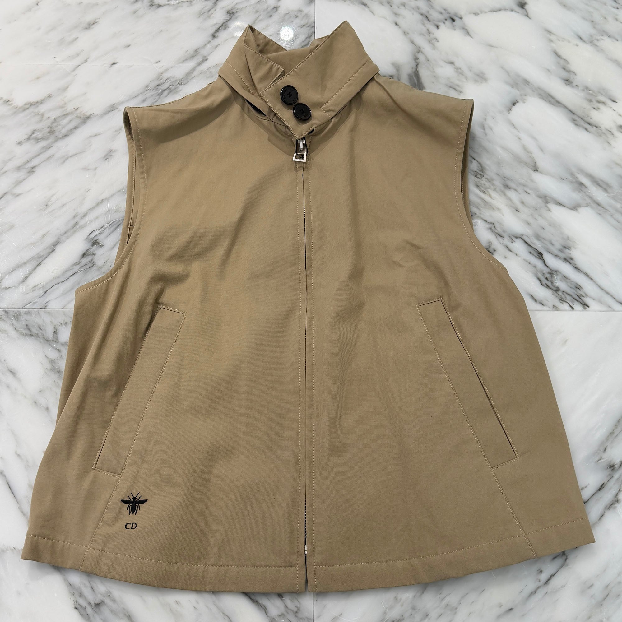 DIOR Bee Embroidery 2-in-1 Short Peacoat 341C36A3332 Size 38 ディオール ビー刺繍 2-in-1 ショートピーコート サイズ38