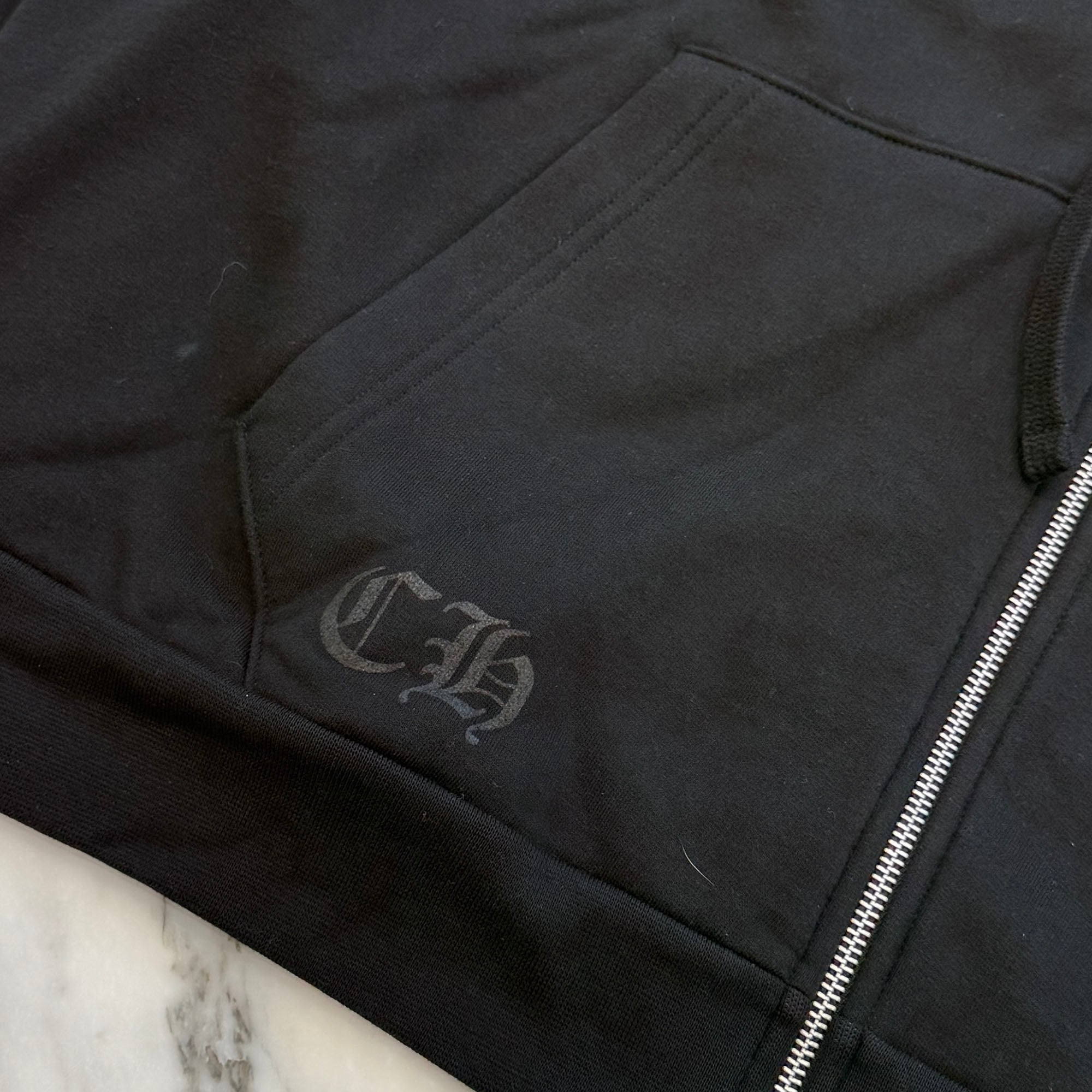 CHROME HEARTS 2026SS Vertical Logo Zip Up Hoodie Size L クロムハーツ ヴァーティカルロゴ ジップアップフーディー サイズL