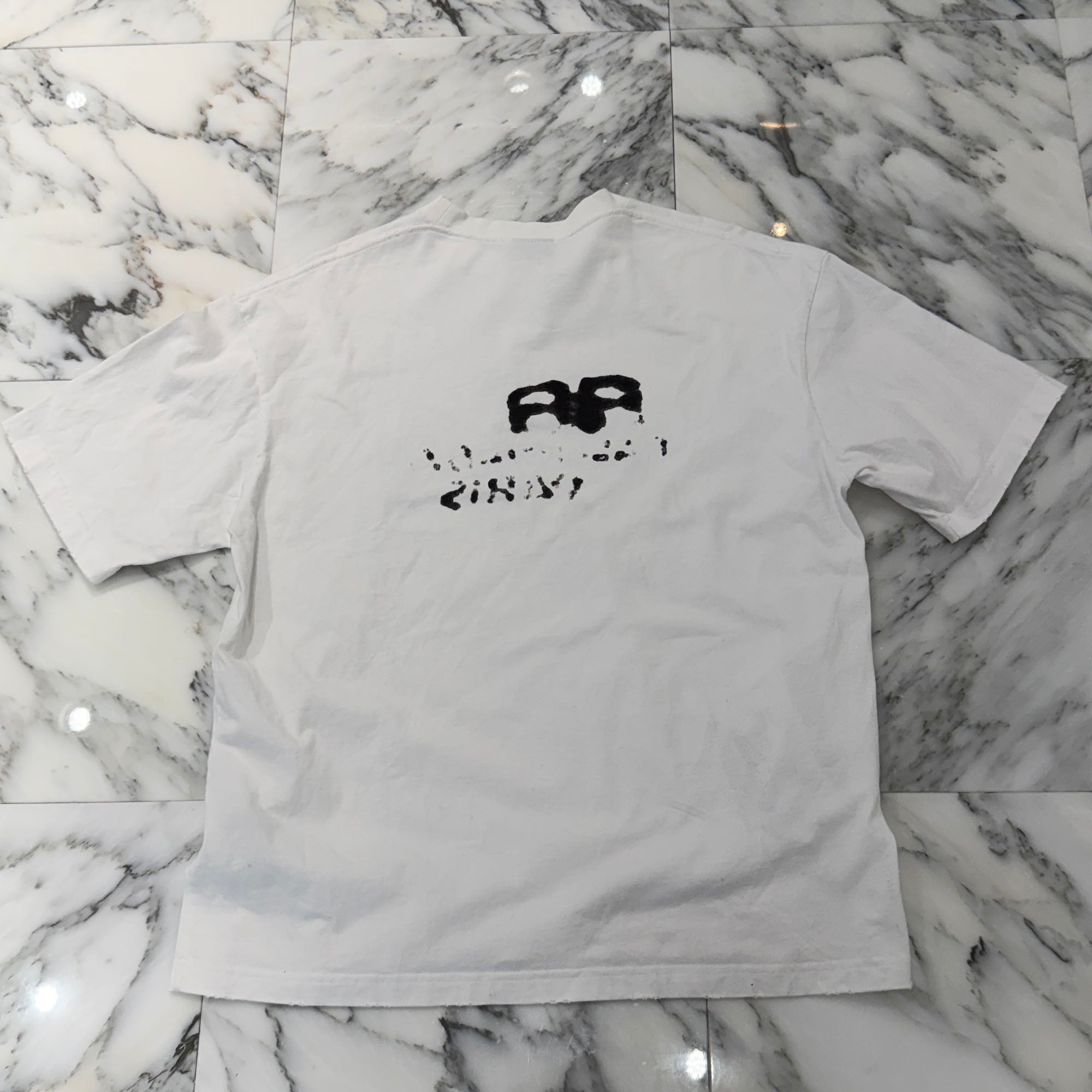 BALENCIAGA 2023SS Hand Draw BB Icon Tee 612965 TNVN4 Size L バレンシアガ ハンドドローBBアイコン Tシャツ サイズL