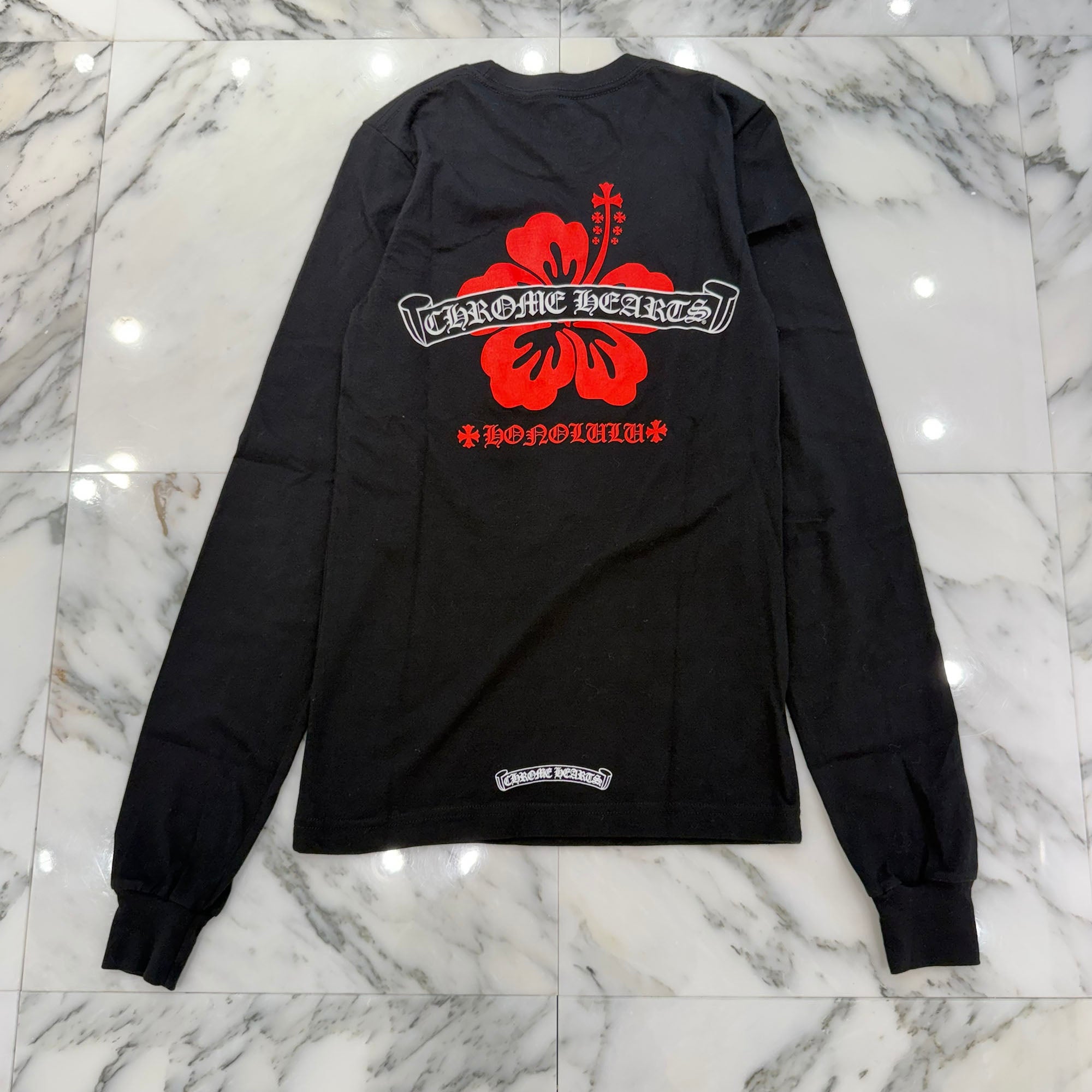 CHROME HEARTS Honolulu Limited Back Scroll Logo Long Sleeve Tee Size XS クロムハーツ ホノルル限定 バックスクロールロゴ ロングスリーブTシャツ サイズXS