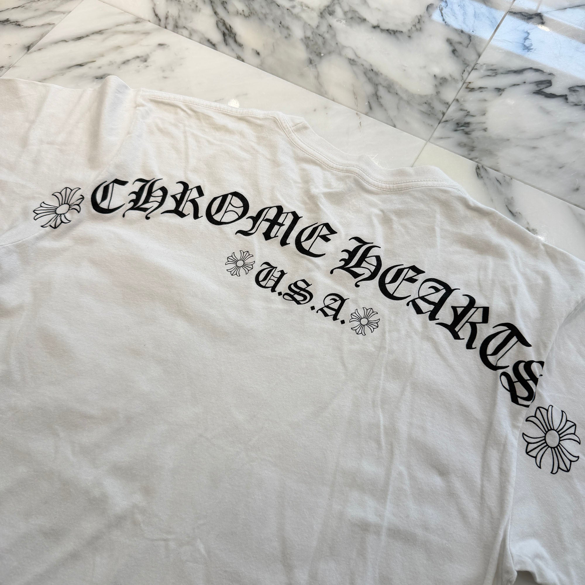 CHROME HEARTS Back Arch Logo USA Print Tee Size M クロムハーツ バックアーチロゴ USA プリントティー サイズM