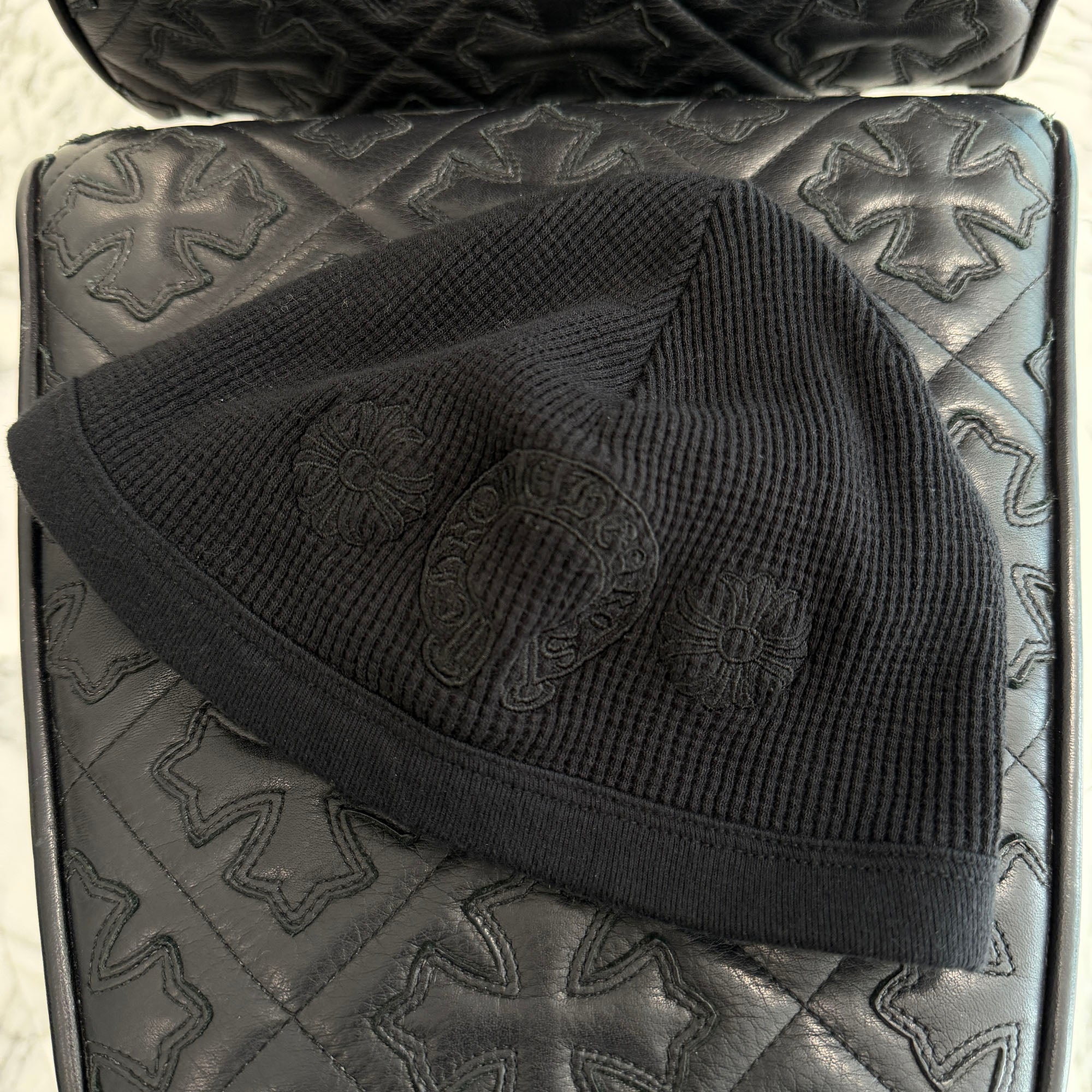 CHROME HEARTS CH Plus Horseshoe Embroidery Cotton Beanie Size ONE SIZE クロムハーツ CHプラス ホースシュー 刺繍 コットン ビーニー サイズONE SIZE