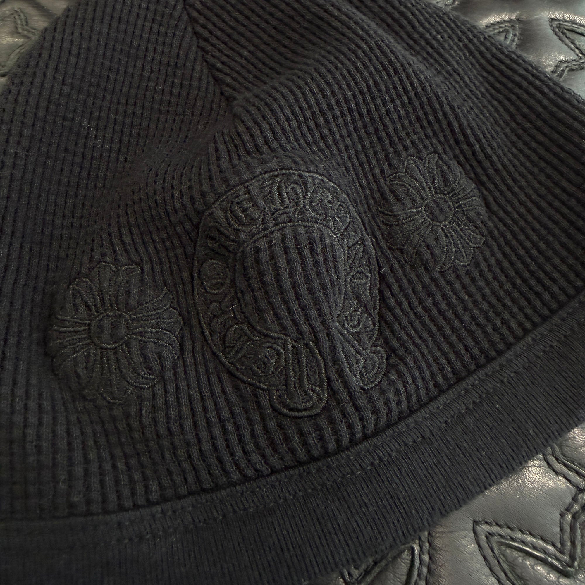 CHROME HEARTS CH Plus Horseshoe Embroidery Cotton Beanie Size ONE SIZE クロムハーツ CHプラス ホースシュー 刺繍 コットン ビーニー サイズONE SIZE