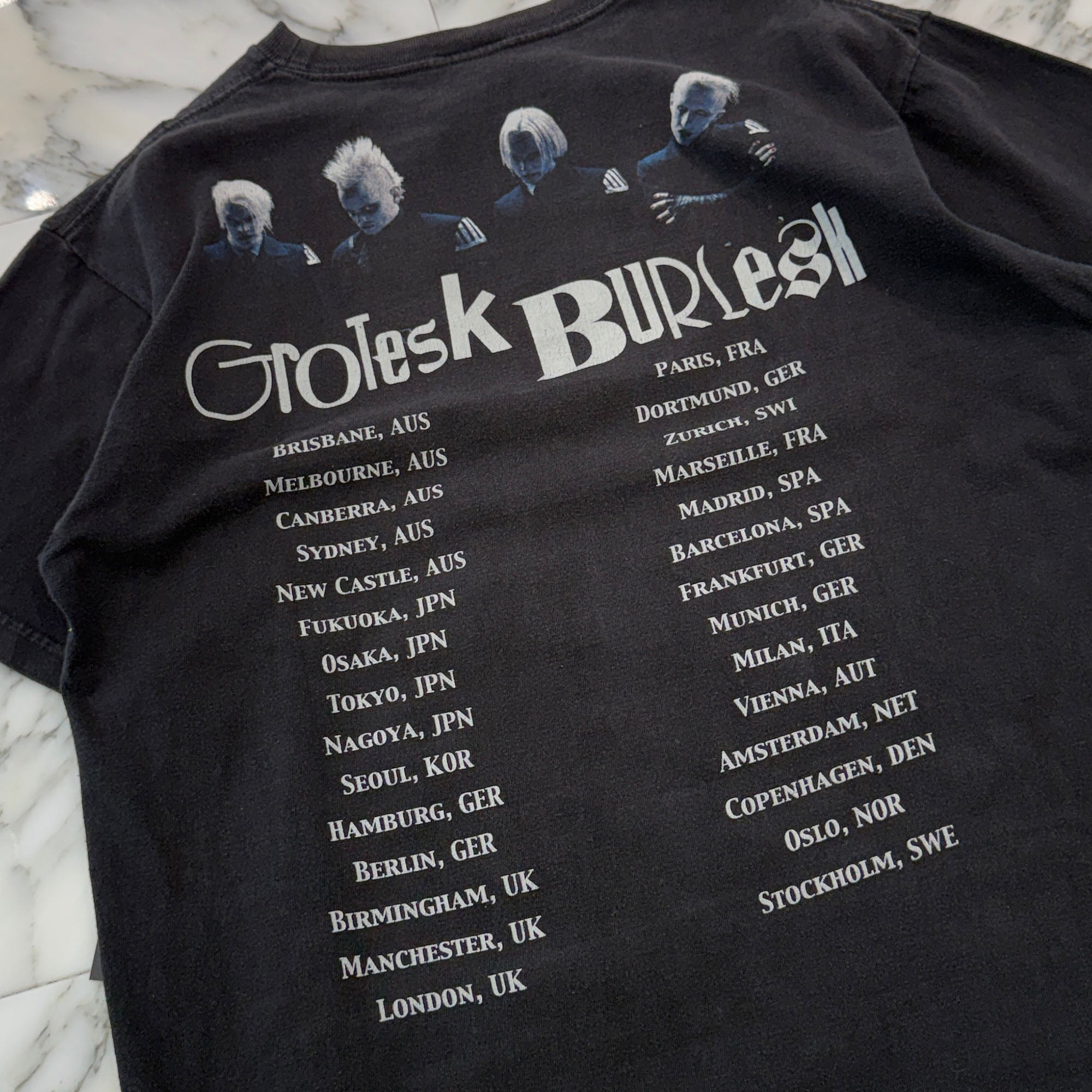 Vintage 00's Marilyn Manson "Grotesk Burlesk Tour 2003" SHOOT S/S Tee ヴィンテージ 00's マリリン・マンソン "グロテスク・バーレスク・ツアー 2003" シュート社製 Tシャツ