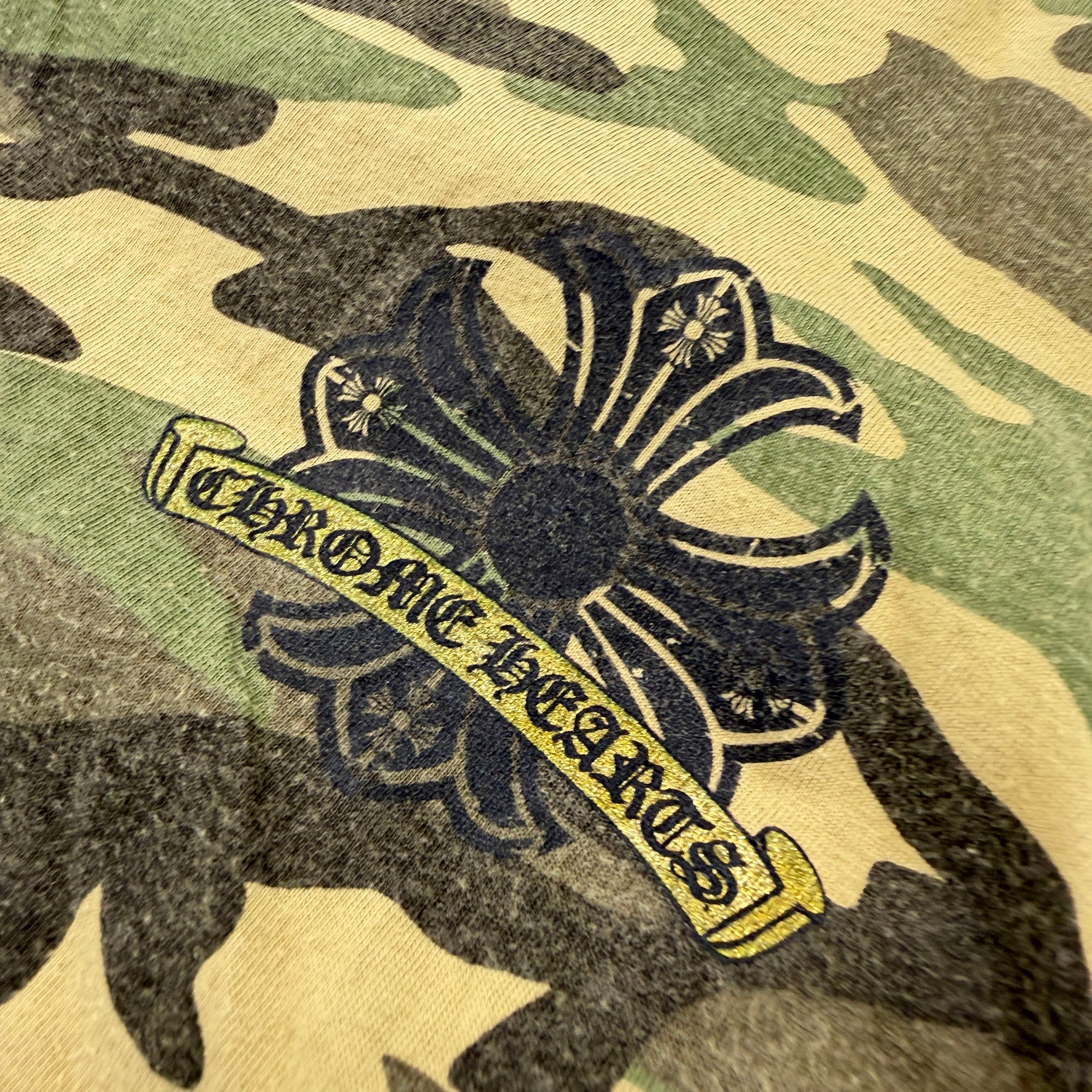 CHROME HEARTS OLD Camo Horseshoe Tee Size M クロムハーツ オールド カモ ホースシュー Tシャツ サイズM