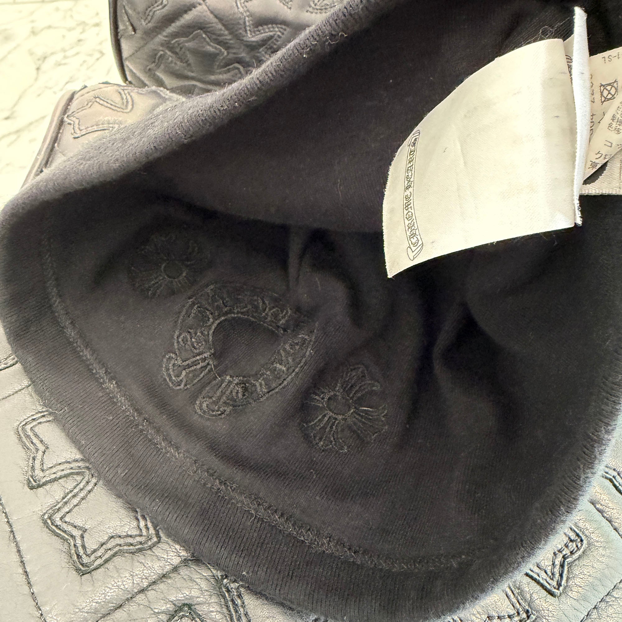 CHROME HEARTS CH Plus Horseshoe Embroidery Cotton Beanie Size ONE SIZE クロムハーツ CHプラス ホースシュー 刺繍 コットン ビーニー サイズONE SIZE