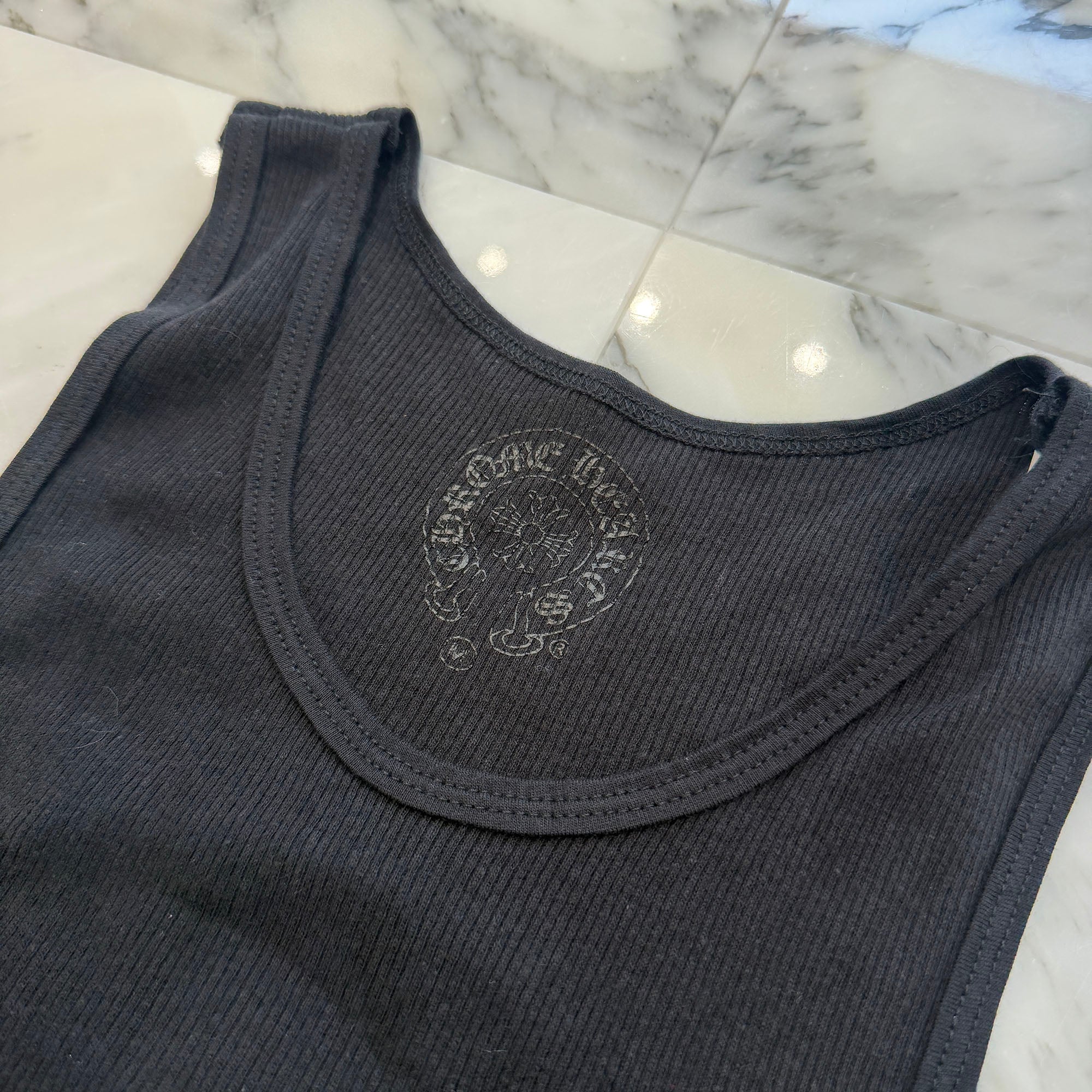 CHROME HEARTS Star CH Cross Print Tank Top Size M クロムハーツ スター CHクロスプリント タンクトップ サイズM