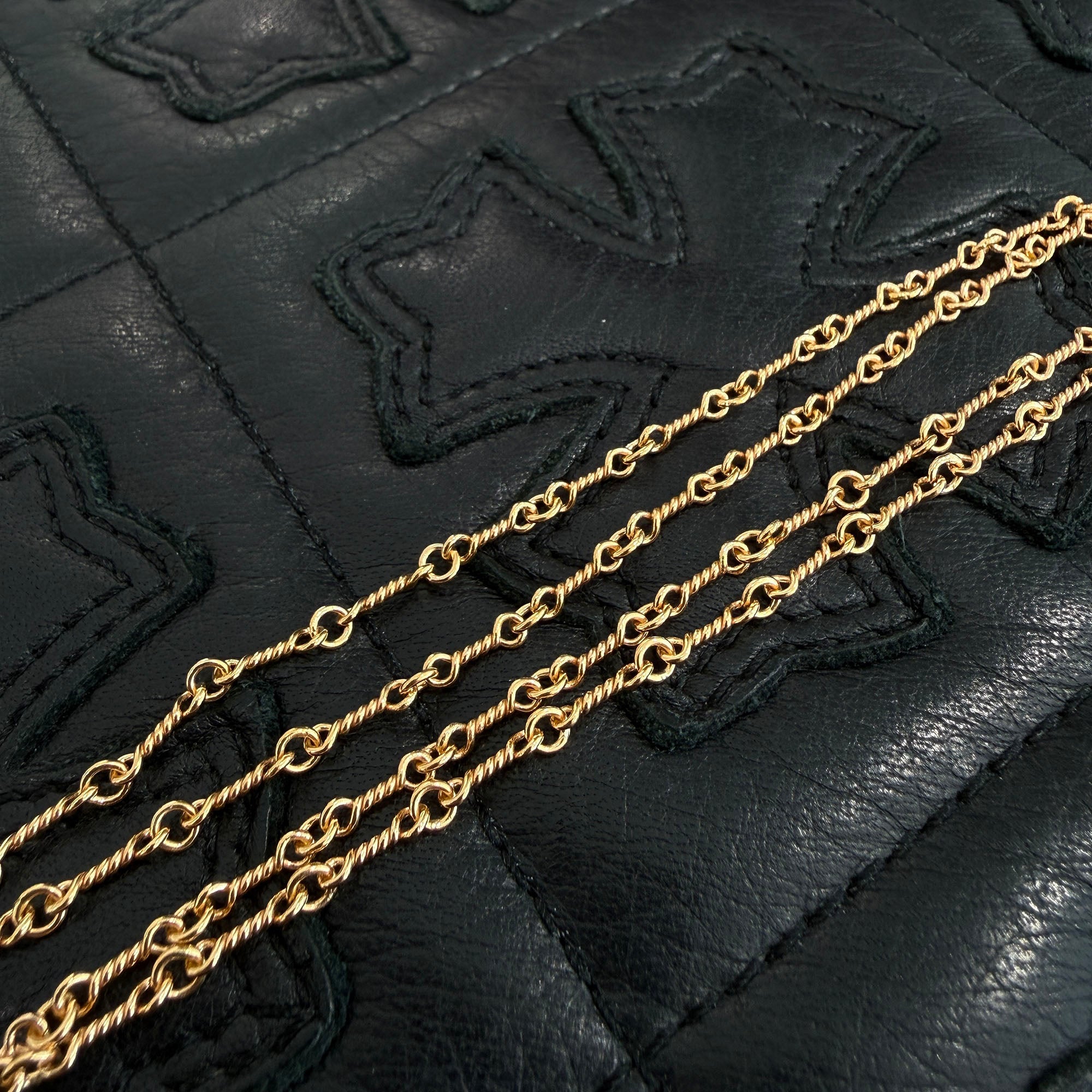 CHROME HEARTS 22K Twist Chain Necklace Size 20 Inch クロムハーツ 22K ツイストチェーン ネックレス サイズ20インチ