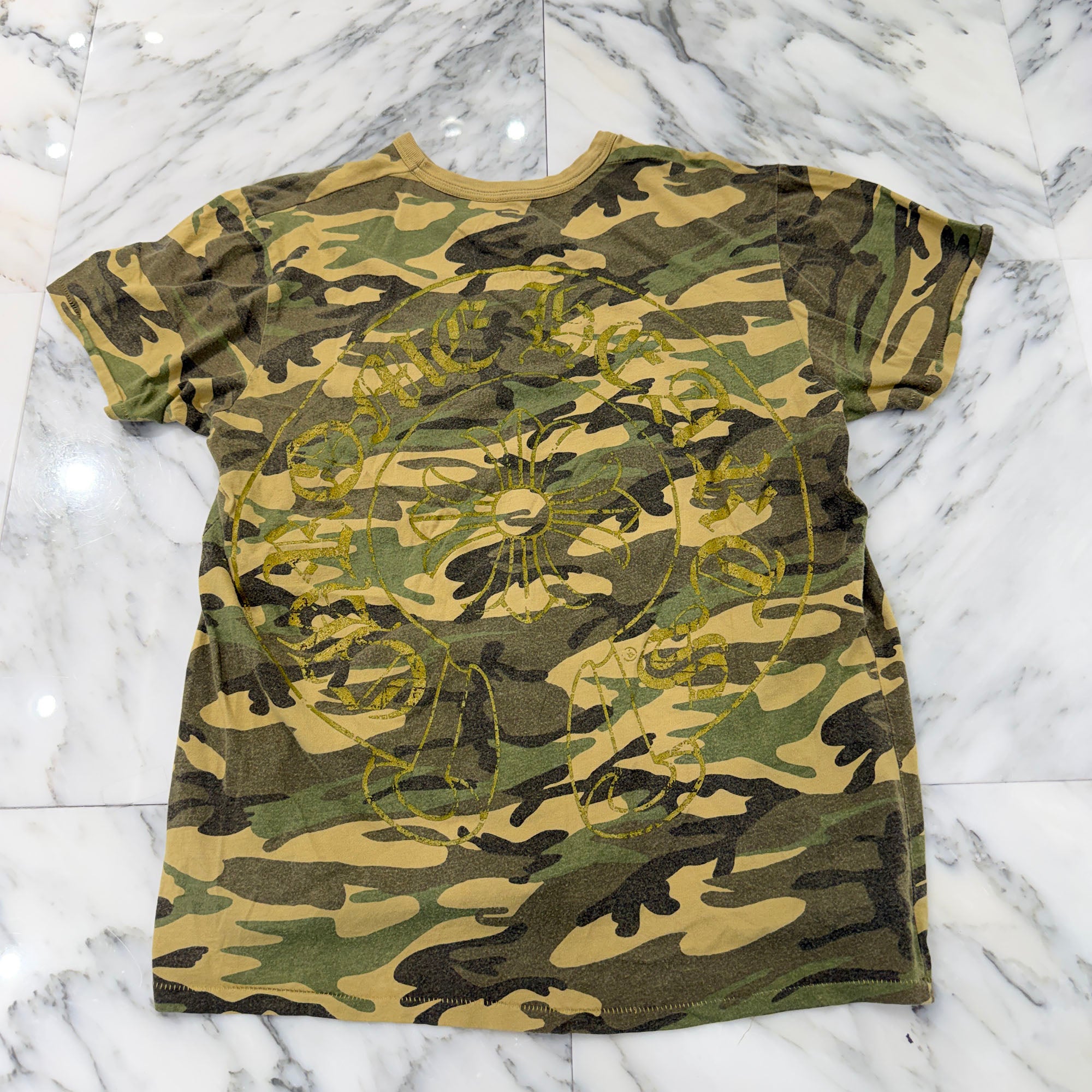 CHROME HEARTS OLD Camo Horseshoe Tee Size M クロムハーツ オールド カモ ホースシュー Tシャツ サイズM