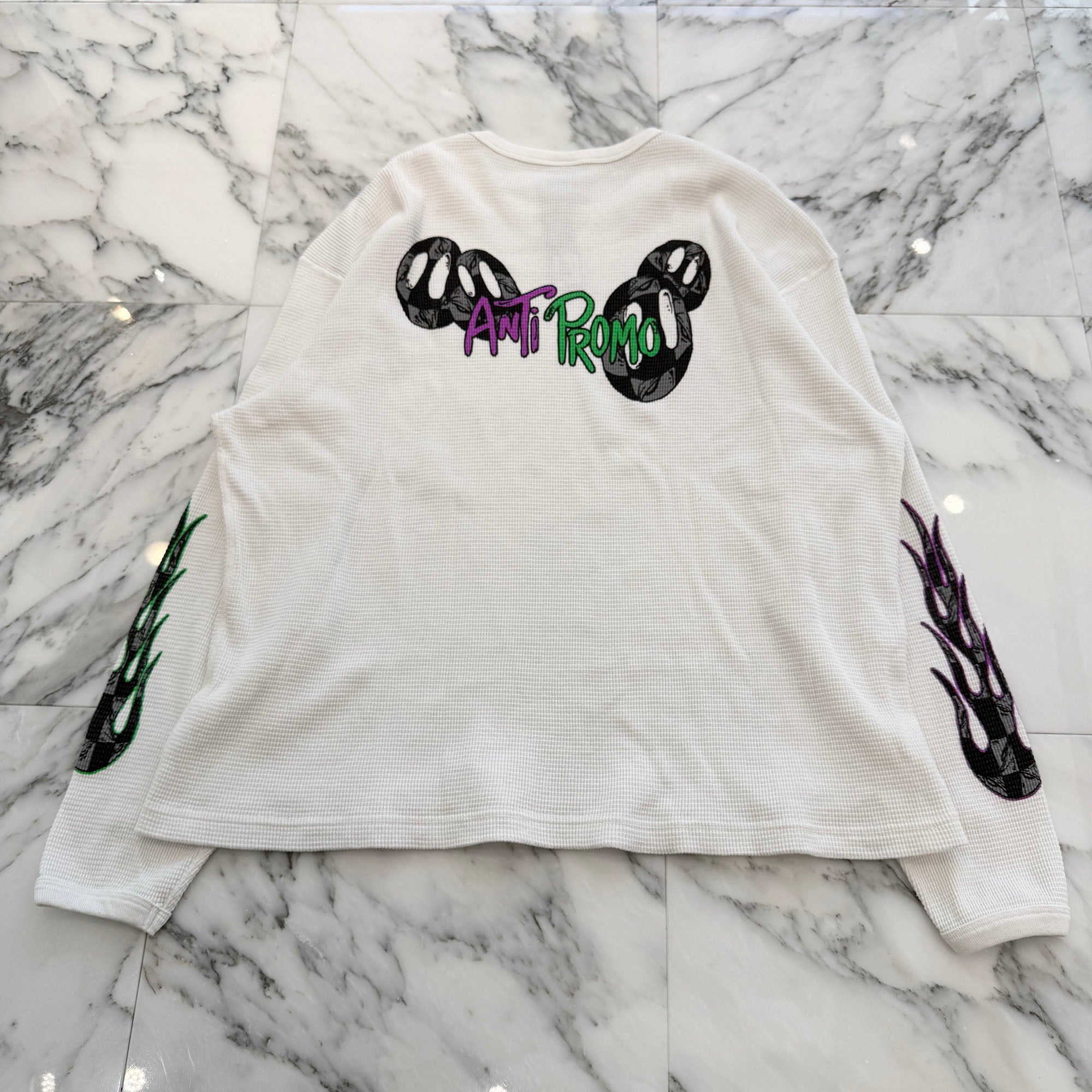 MATTY BOY ANTI PROMO 99 Eyes Thermal Long Sleeve Tee Size XL マッティボーイ アンチプロモ 99アイズ サーマル ロングスリーブTシャツ サイズXL