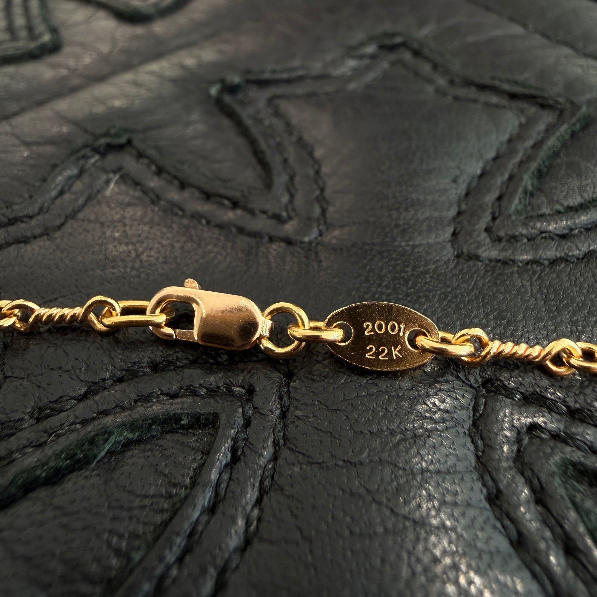 CHROME HEARTS 22K Twist Chain Necklace Size 20 Inch クロムハーツ 22K ツイストチェーン ネックレス サイズ20インチ