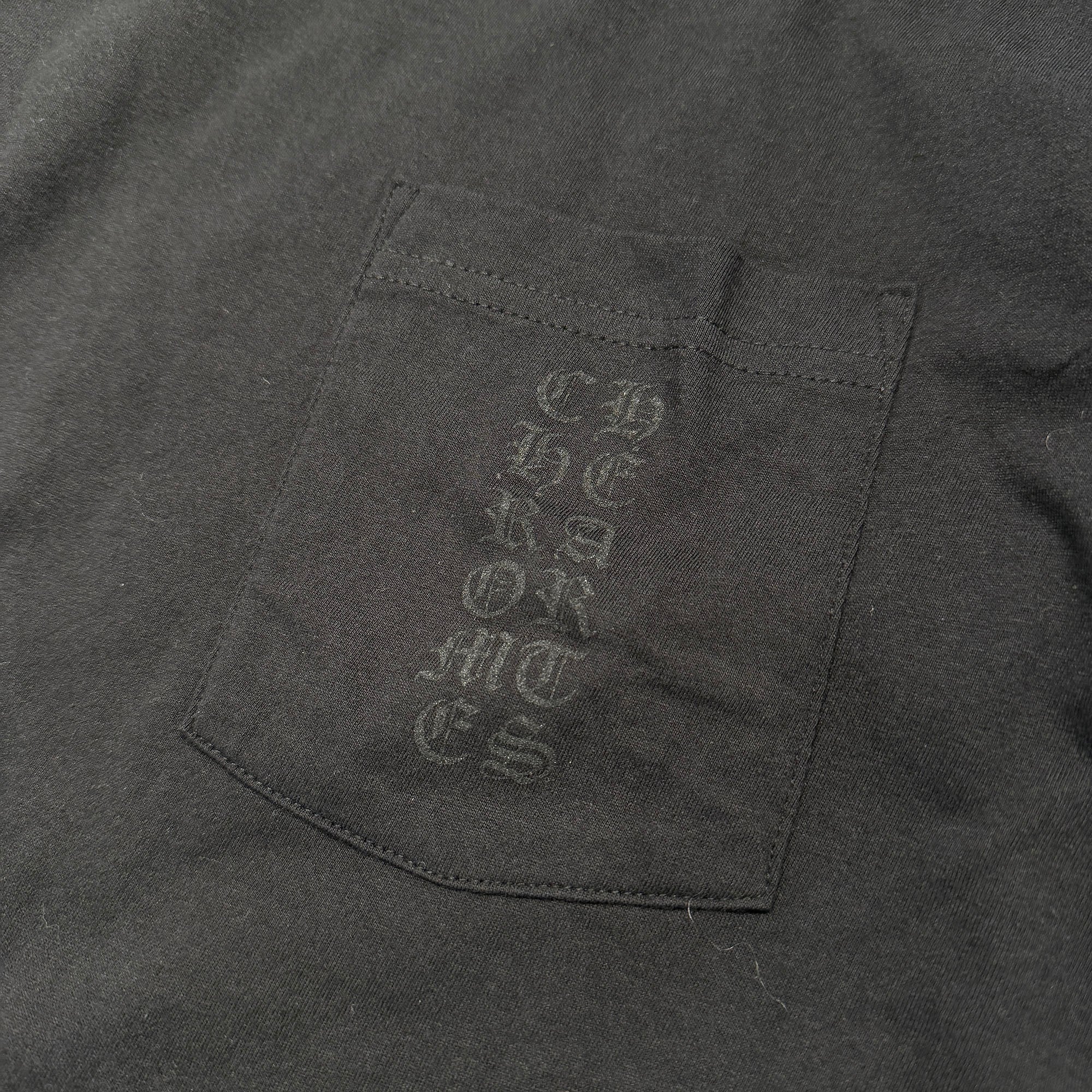 CHROME HEARTS Miami Limited Vertical Logo Cemetery Cross Long Sleeve Tee Size L クロムハーツ マイアミ限定 ヴァーティカルロゴ セメタリークロス Tシャツ サイズL