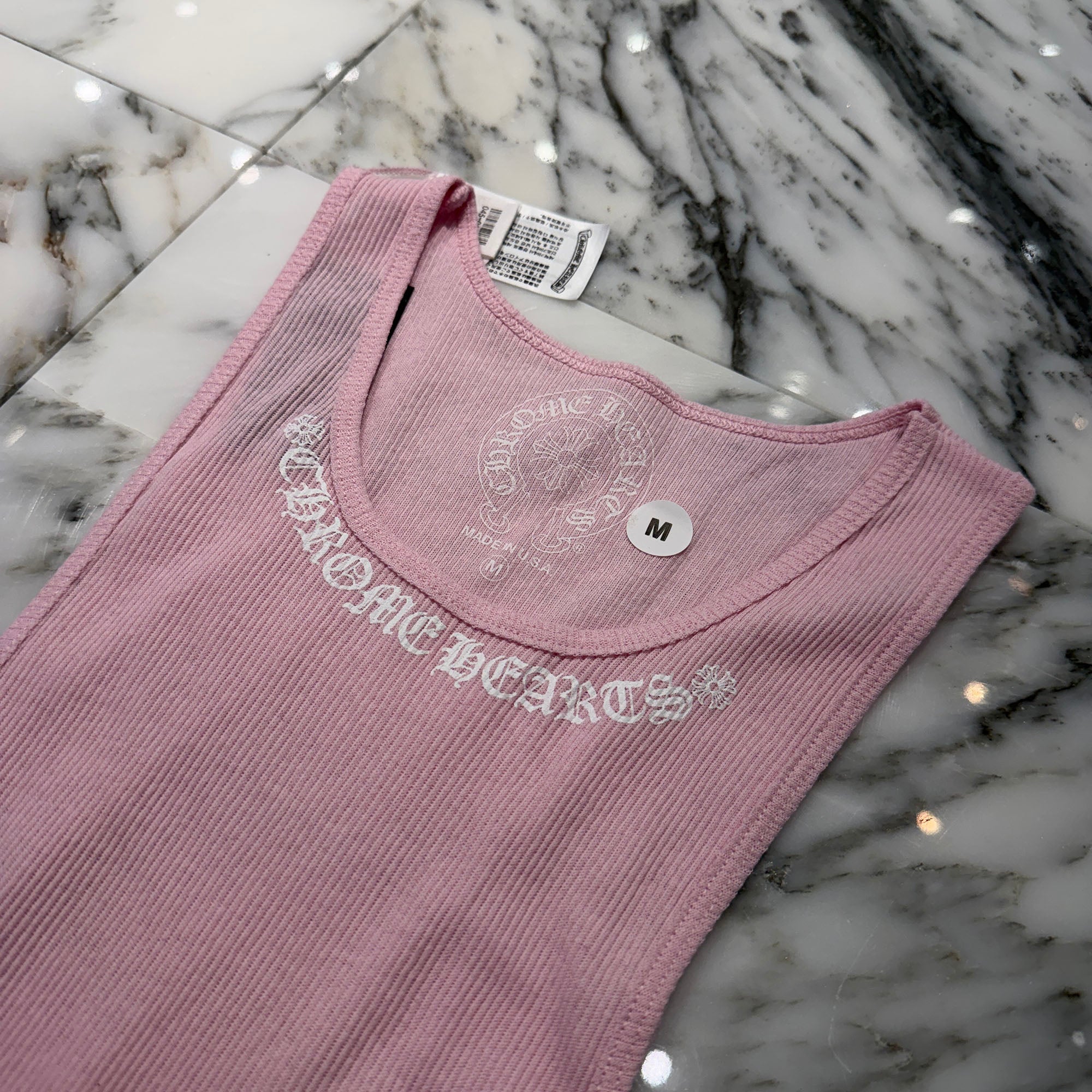 CHROME HEARTS Love You Rib Tank Top Size M クロムハーツ ラブユー