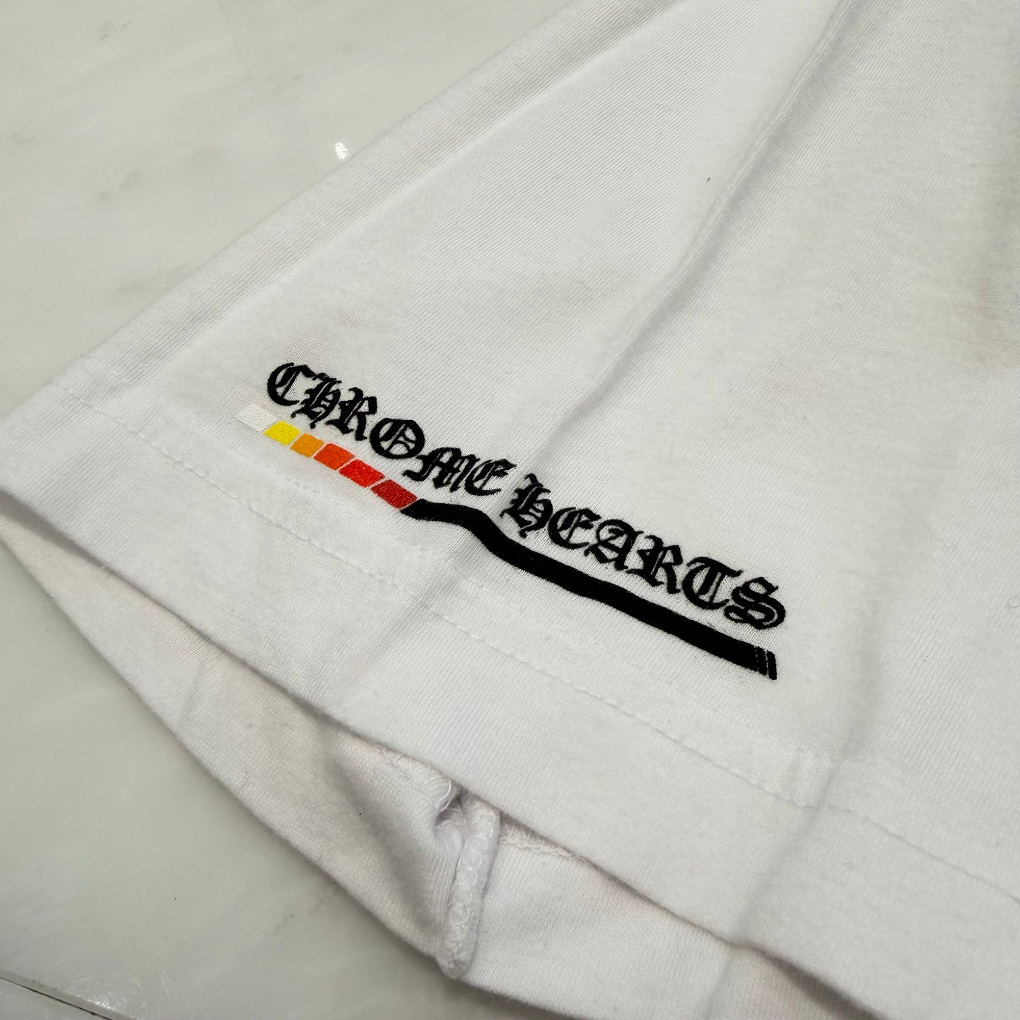 CHROME HEARTS Neon Bar Logo Tee Size L クロムハーツ ネオンバーロゴTシャツ サイズL