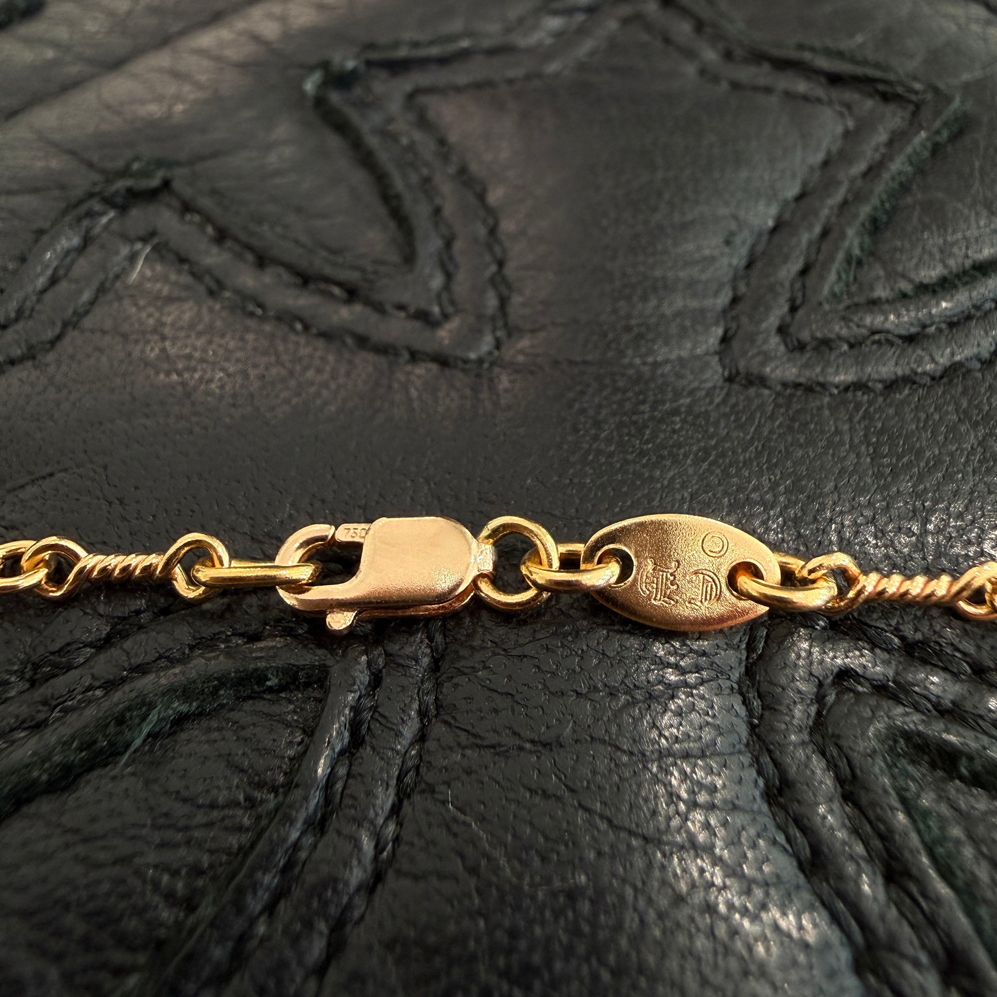 CHROME HEARTS 22K Twist Chain Necklace Size 20 Inch クロムハーツ 22K ツイストチェーン ネックレス サイズ20インチ