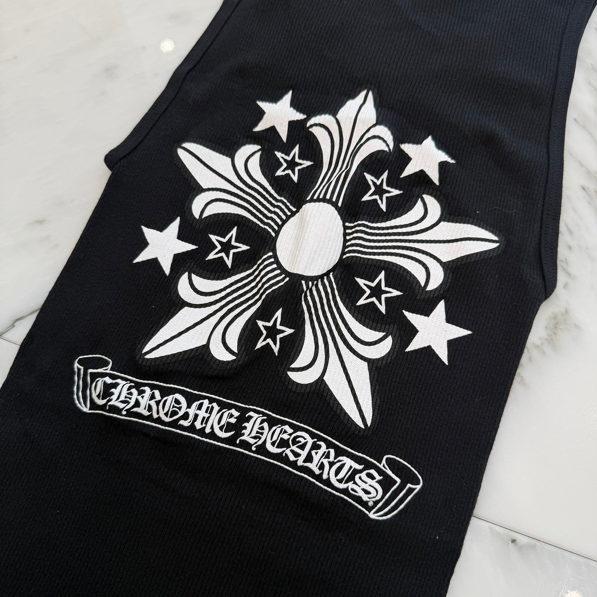 CHROME HEARTS Star CH Cross Print Tank Top Size M クロムハーツ スター CHクロスプリント タンクトップ サイズM