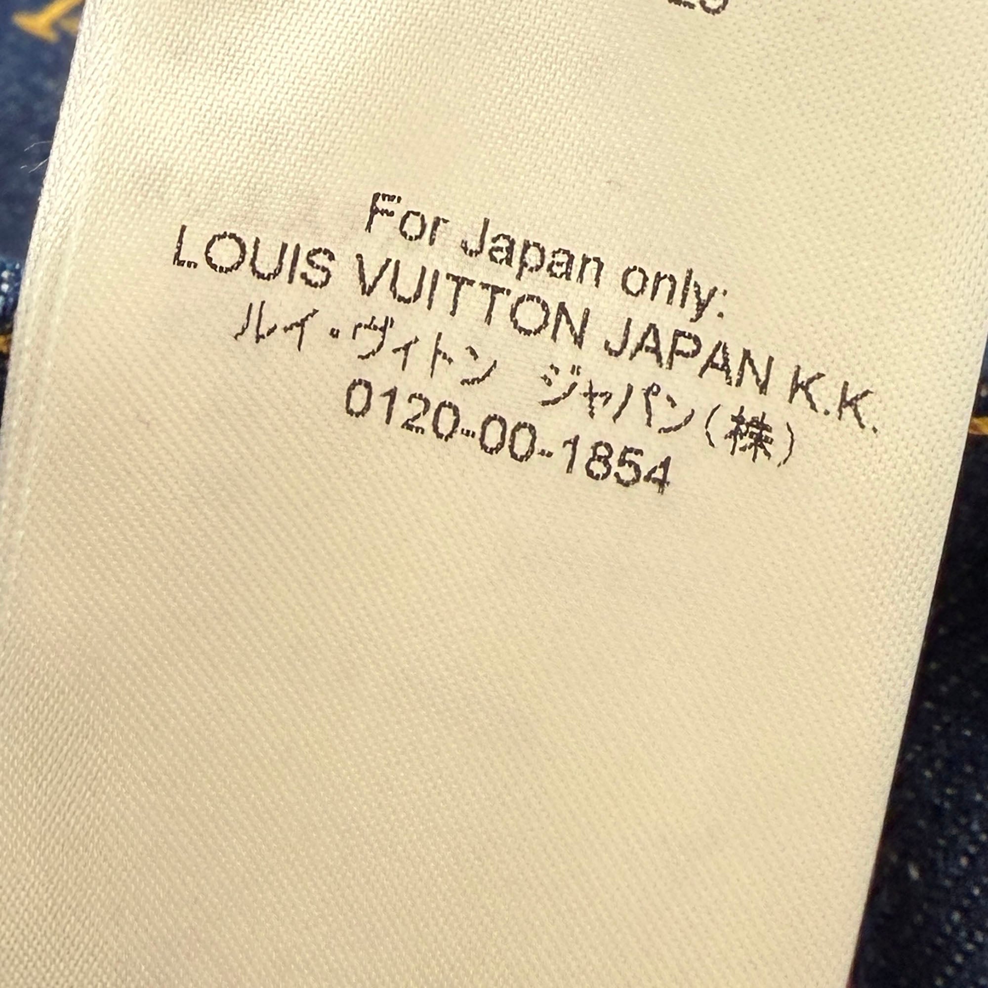 LOUIS VUITTON 2024SS LV Logo Embroidered Signature Denim Shorts 1AFIAM Size 36 ルイヴィトン LVロゴ刺繍 シグネチャー デニムショートパンツ サイズ36