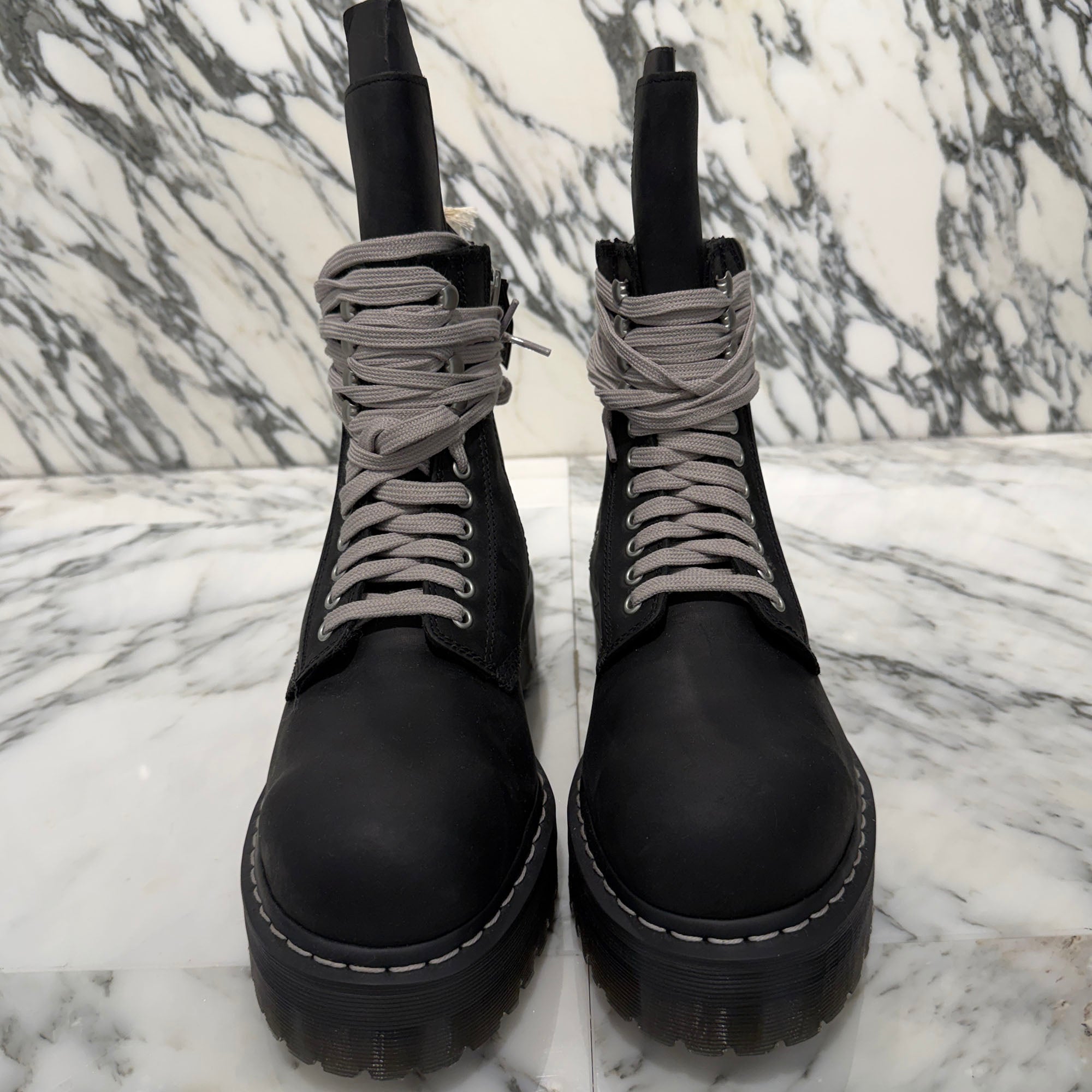 Rick Owens × Dr.Martens QUAD SOLE STEEL TOE Boot DW02E68139001 Size UK8 (27.0cm) リックオウエンス×ドクターマーチン クアッドソール トゥーブート サイズUK8 (27.0cm)