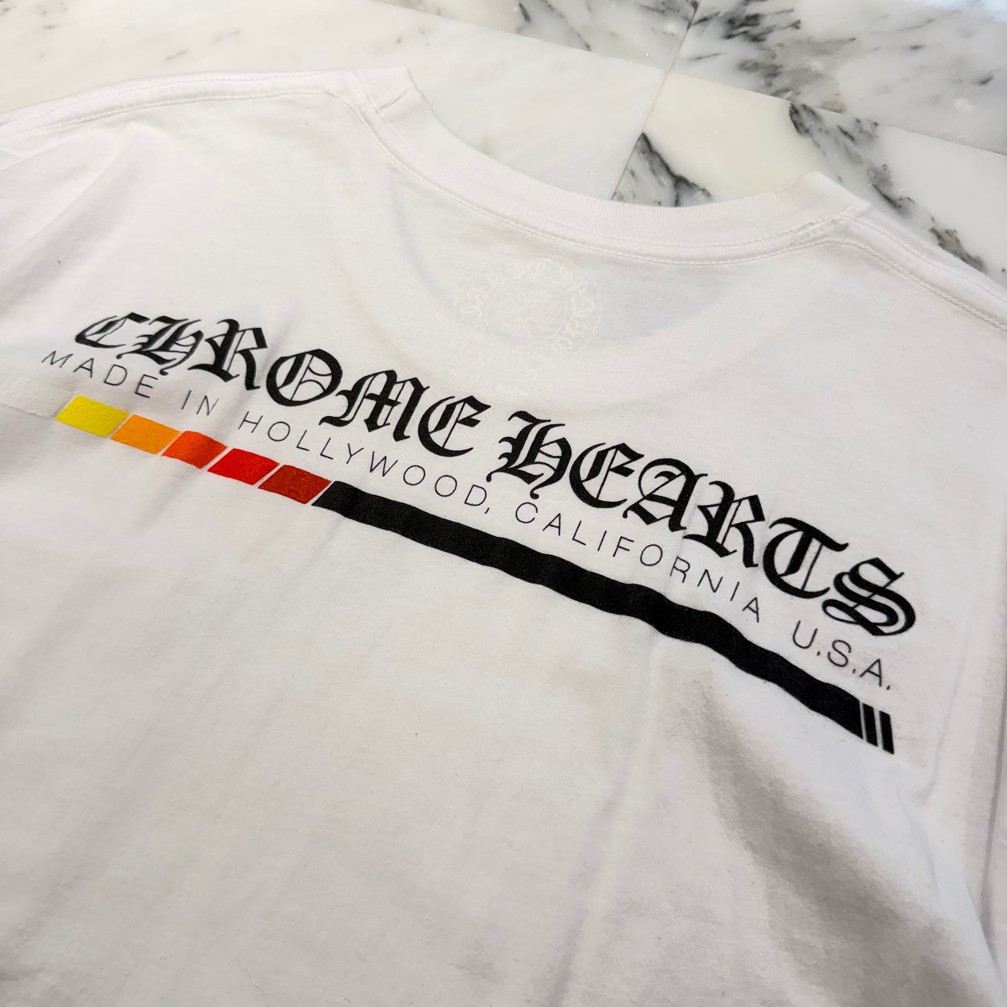 CHROME HEARTS Neon Bar Logo Tee Size L クロムハーツ ネオンバーロゴTシャツ サイズL