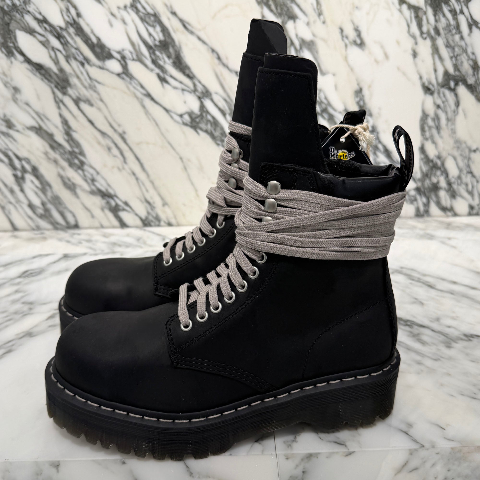 Rick Owens × Dr.Martens QUAD SOLE STEEL TOE Boot DW02E68139001 Size UK8 (27.0cm) リックオウエンス×ドクターマーチン クアッドソール トゥーブート サイズUK8 (27.0cm)